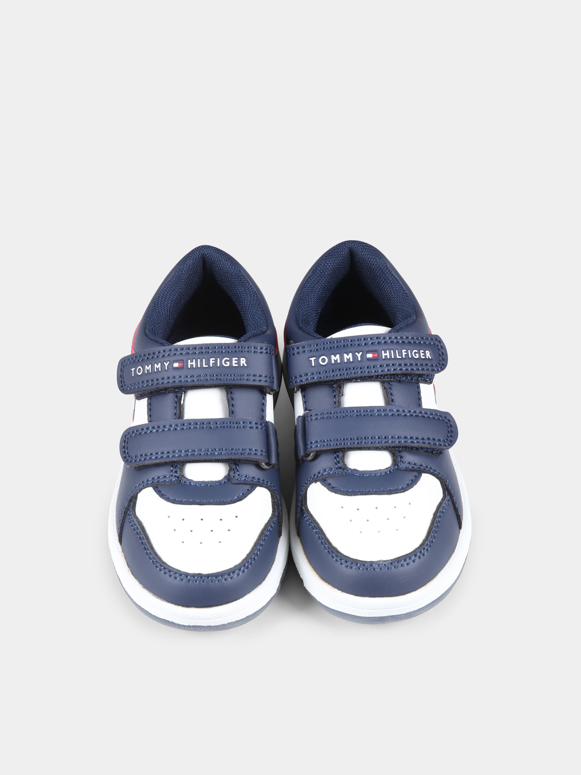 Sneakers blu per bambino con logo,Tommy Hilfiger Junior,T1X9 33628 1351X007