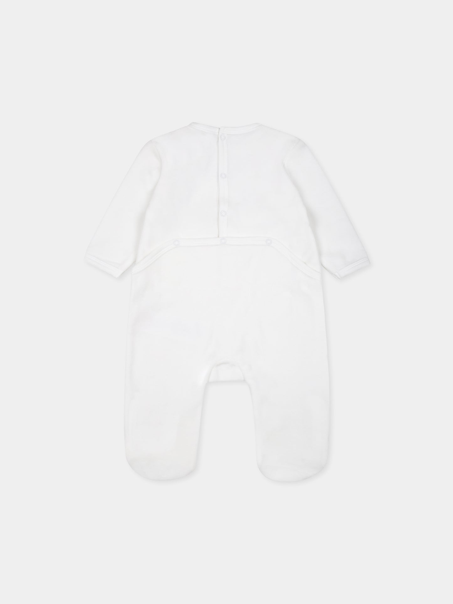 Tutina bianca per neonata con fiori,Carrement Beau,Y30180 10P