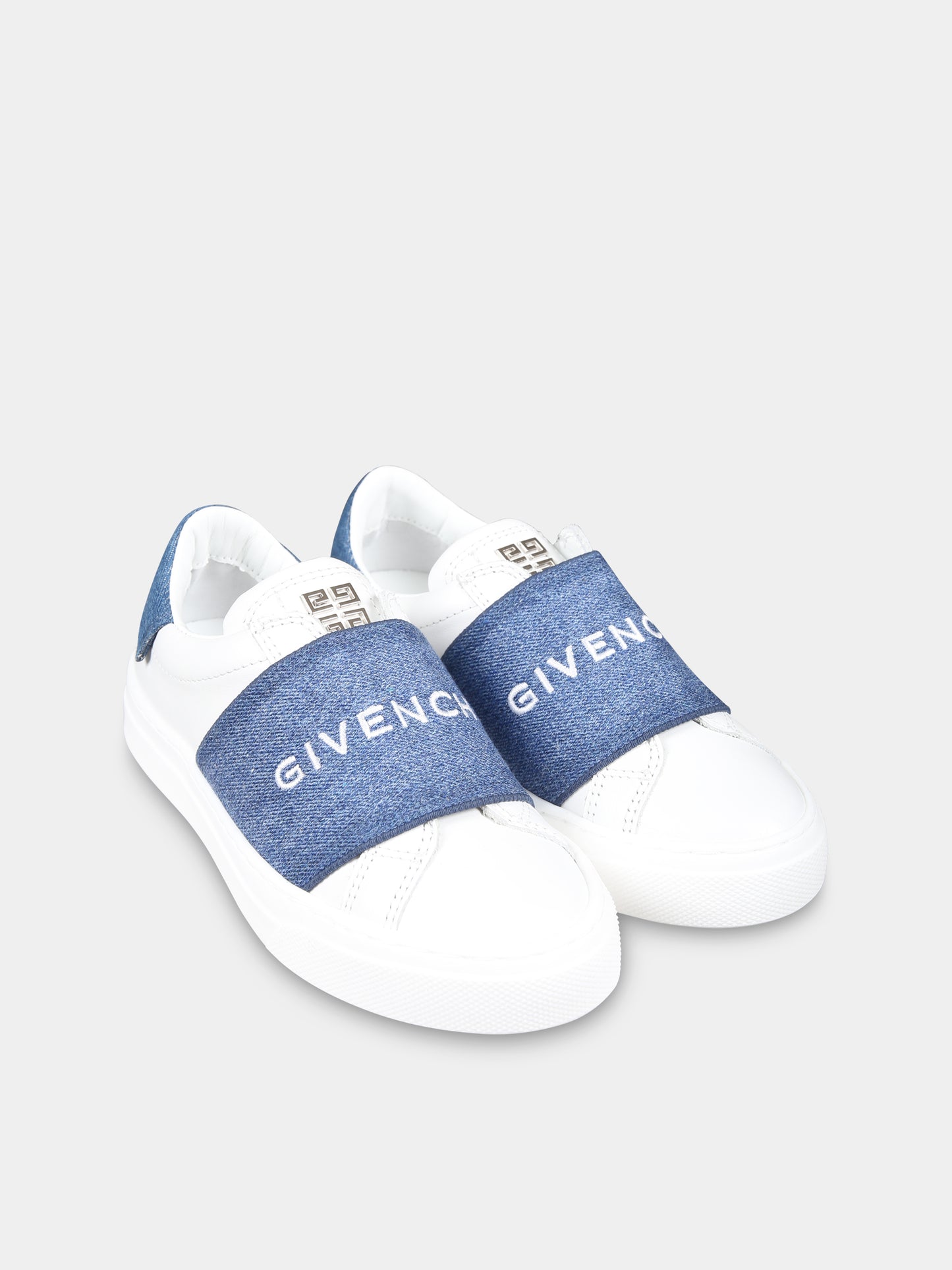 Sneakers bianche per bambini con logo,Givenchy Kids,H30372 10P