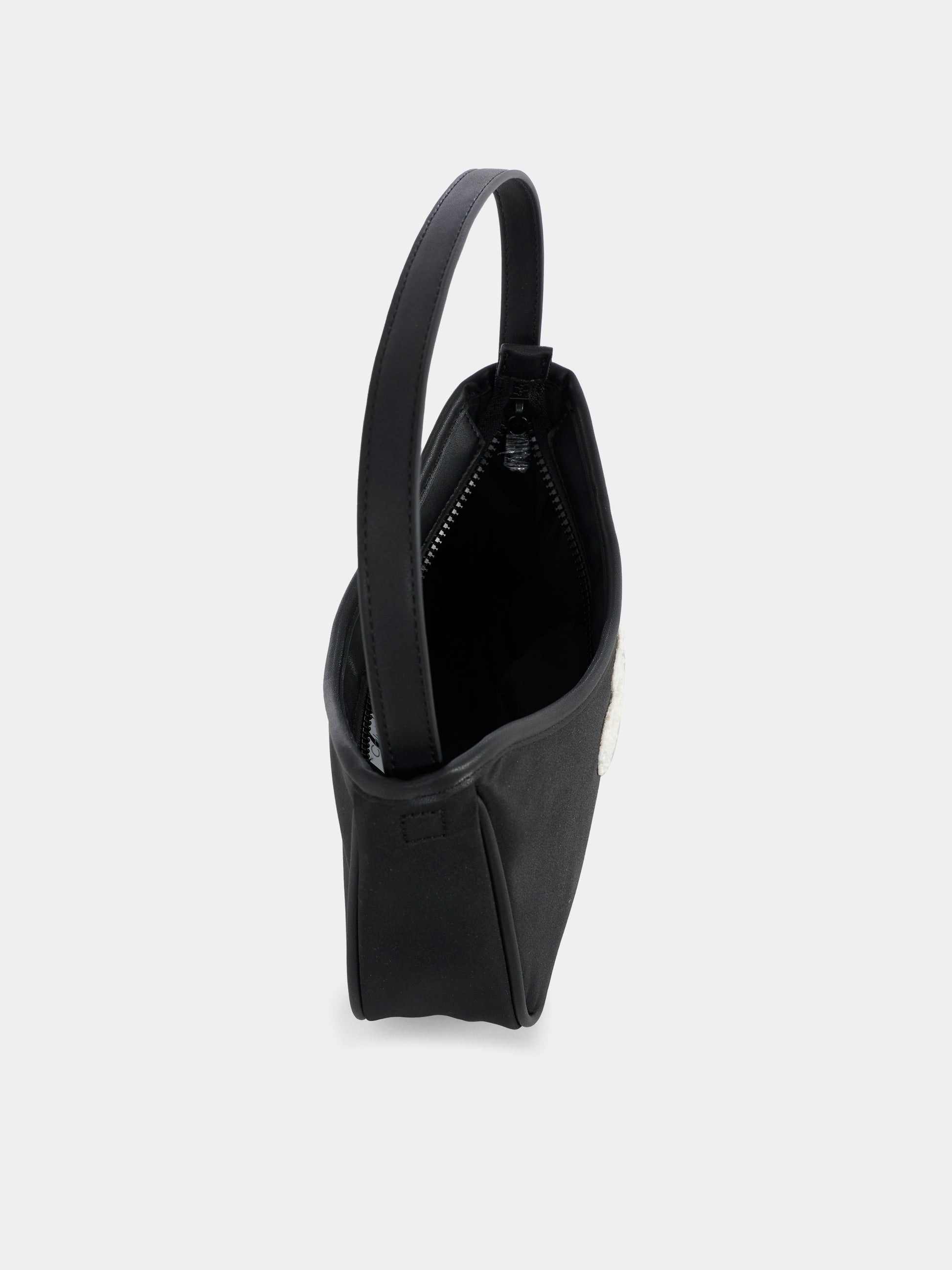 Borsa nera per bambina con monogramma,Calvin Klein Kids,IU0IU00684 BEH