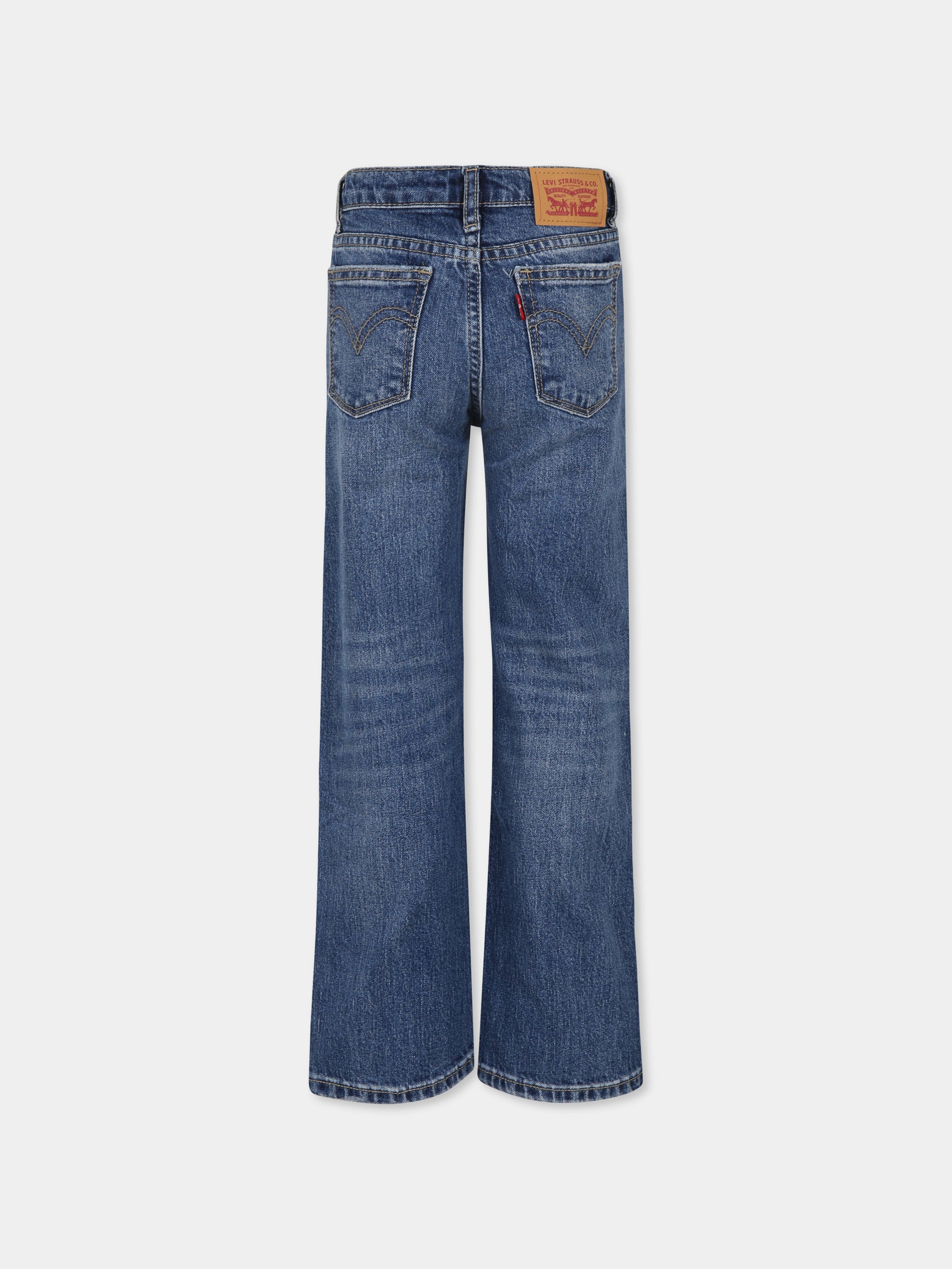 Jeans blu per bambino con logo,Levi's Kids,3EL007 MCL