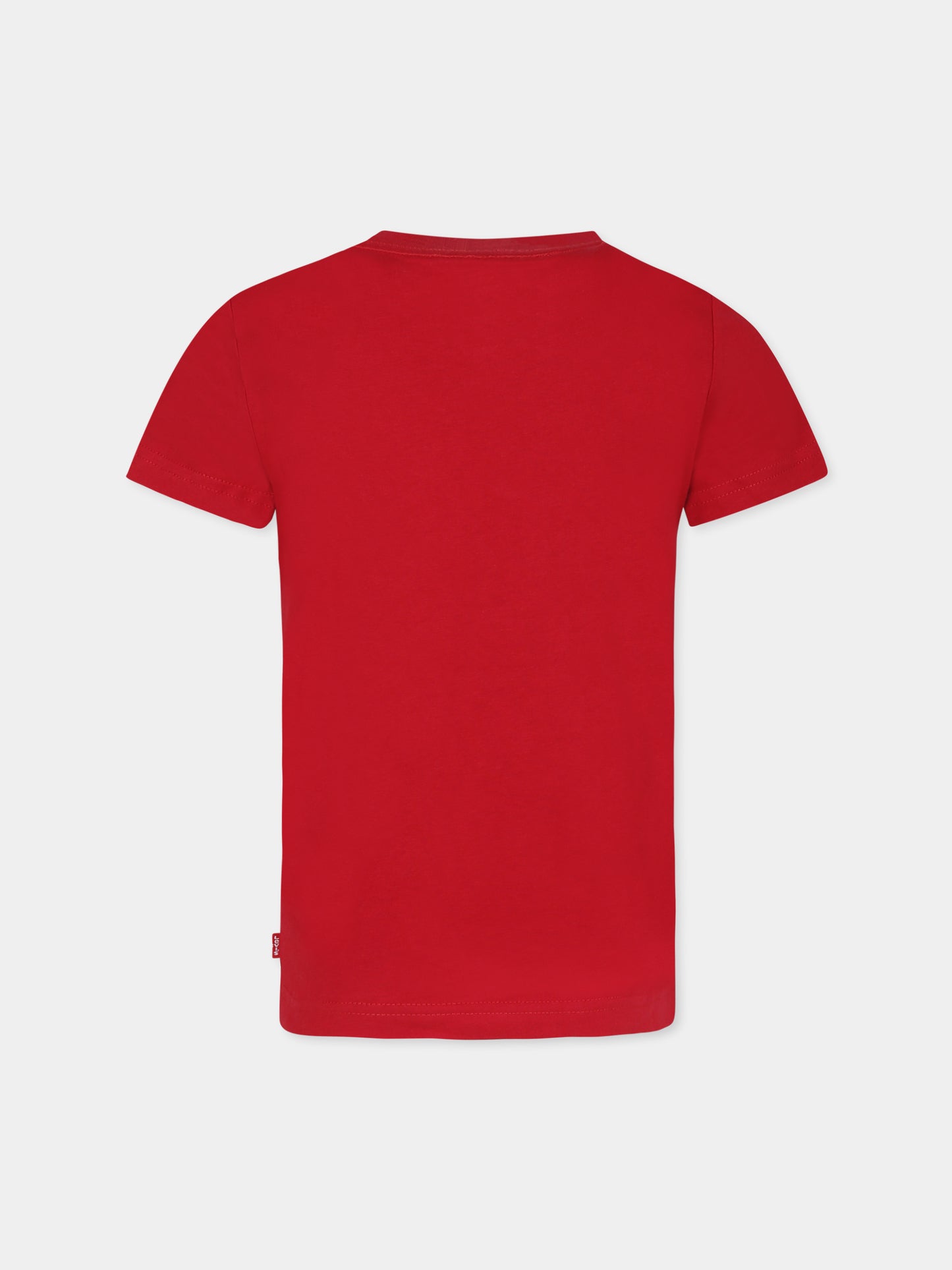 T-shirt rossa per bambino con logo,Levi's Kids,8EL444 R2F