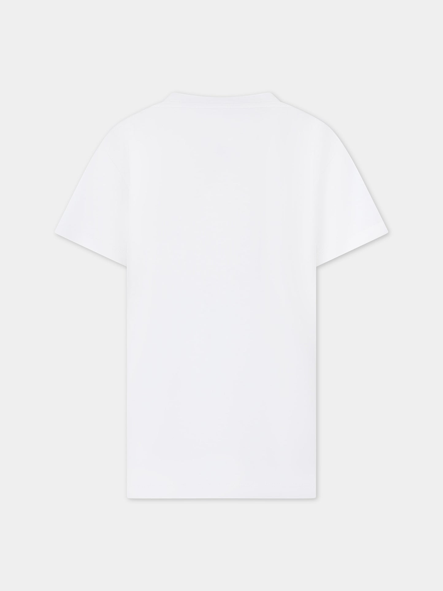 T-shirt bianca per bambina con Medusa,Versace,1000052 1A09710 2W310