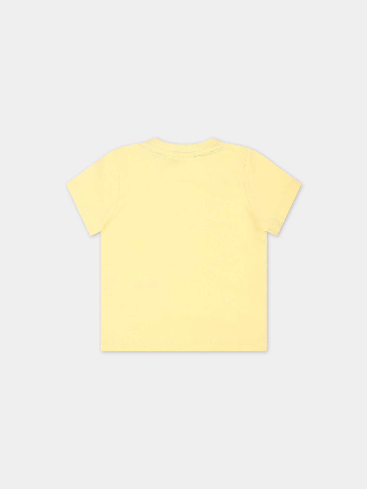 T-shirt gialla per neonato con logo,Boss,J05999 528