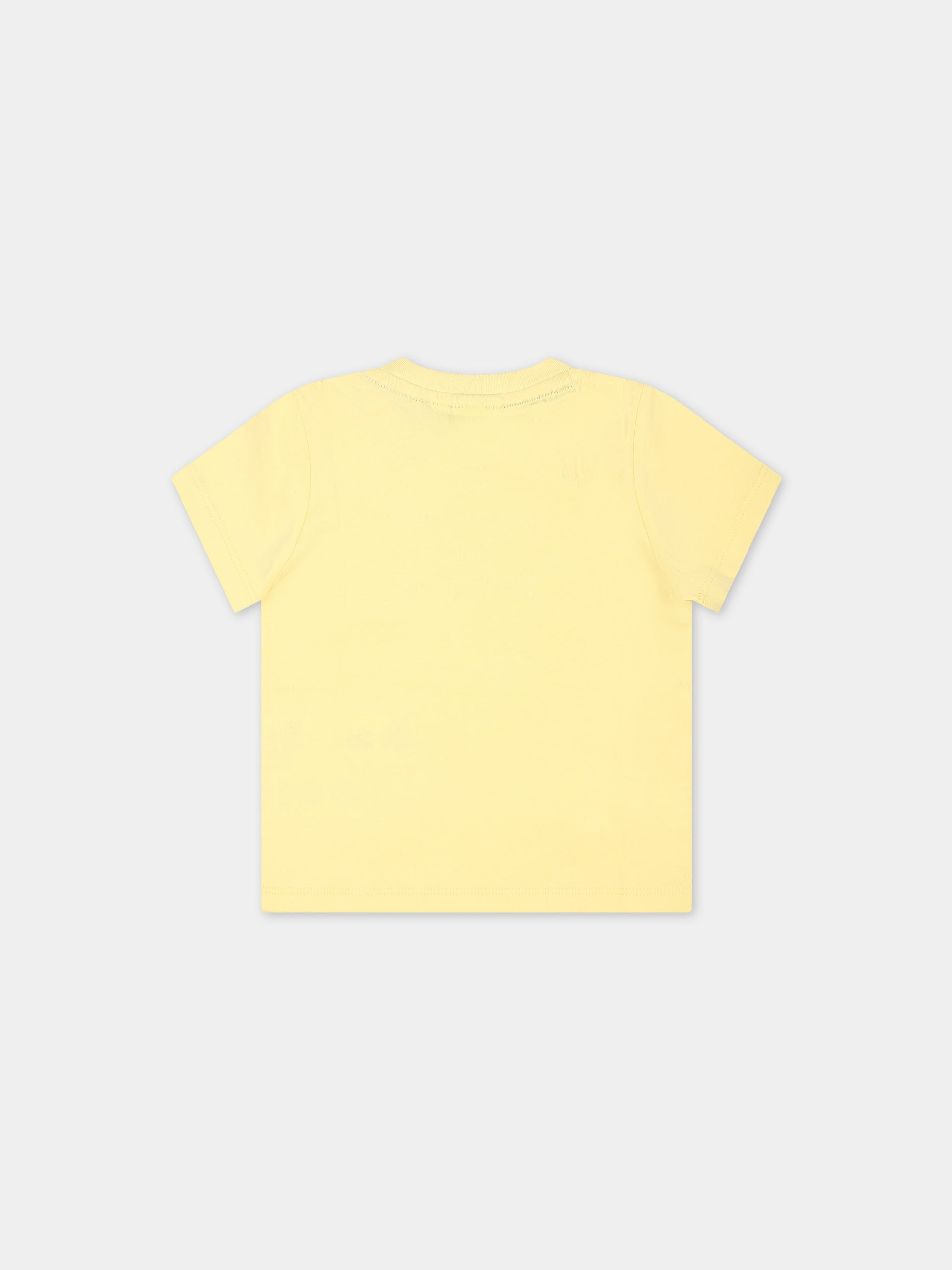 T-shirt gialla per neonato con logo,Boss,J05999 528
