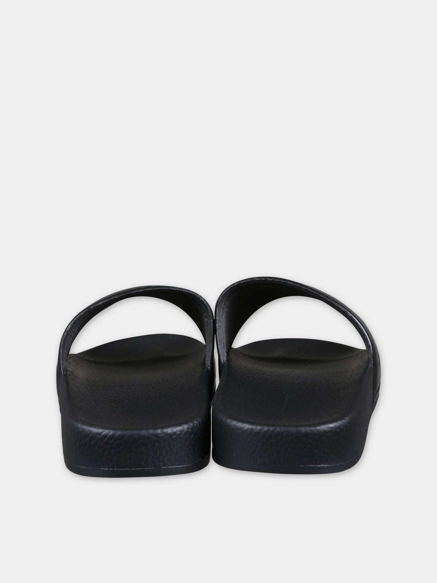 Ciabatte nere per bambino con logo e Karl,Karl Lagerfeld Kids,Z29063 09B