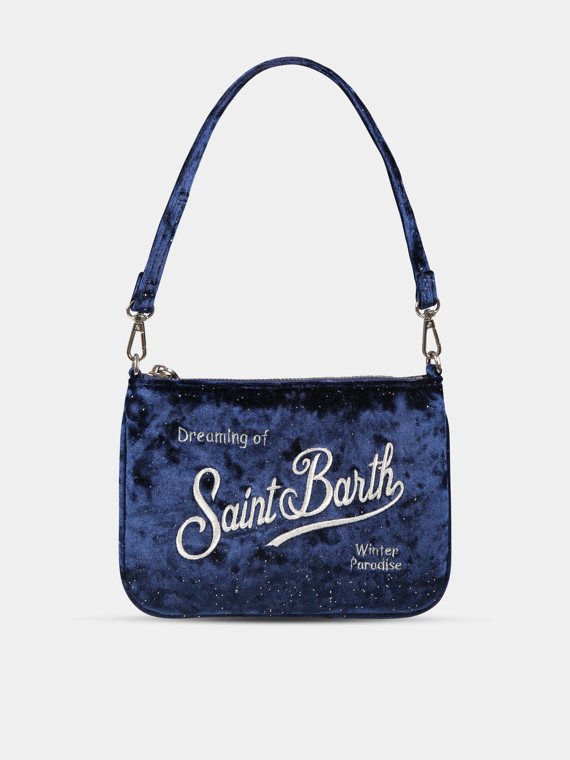 Borsa Parisienne blu per bambina con logo,Mc2 Saint Barth,PARM001 - 00221G