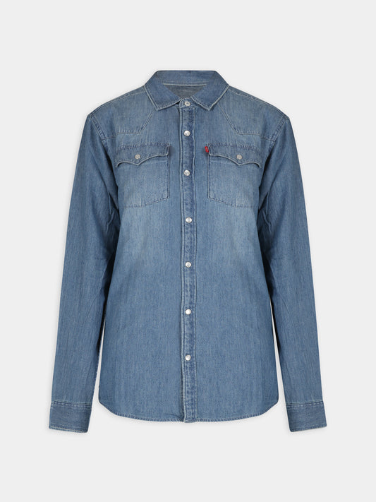 Camicia in denim per bambino,Levi's Kids,23WMLK6E6866 M28