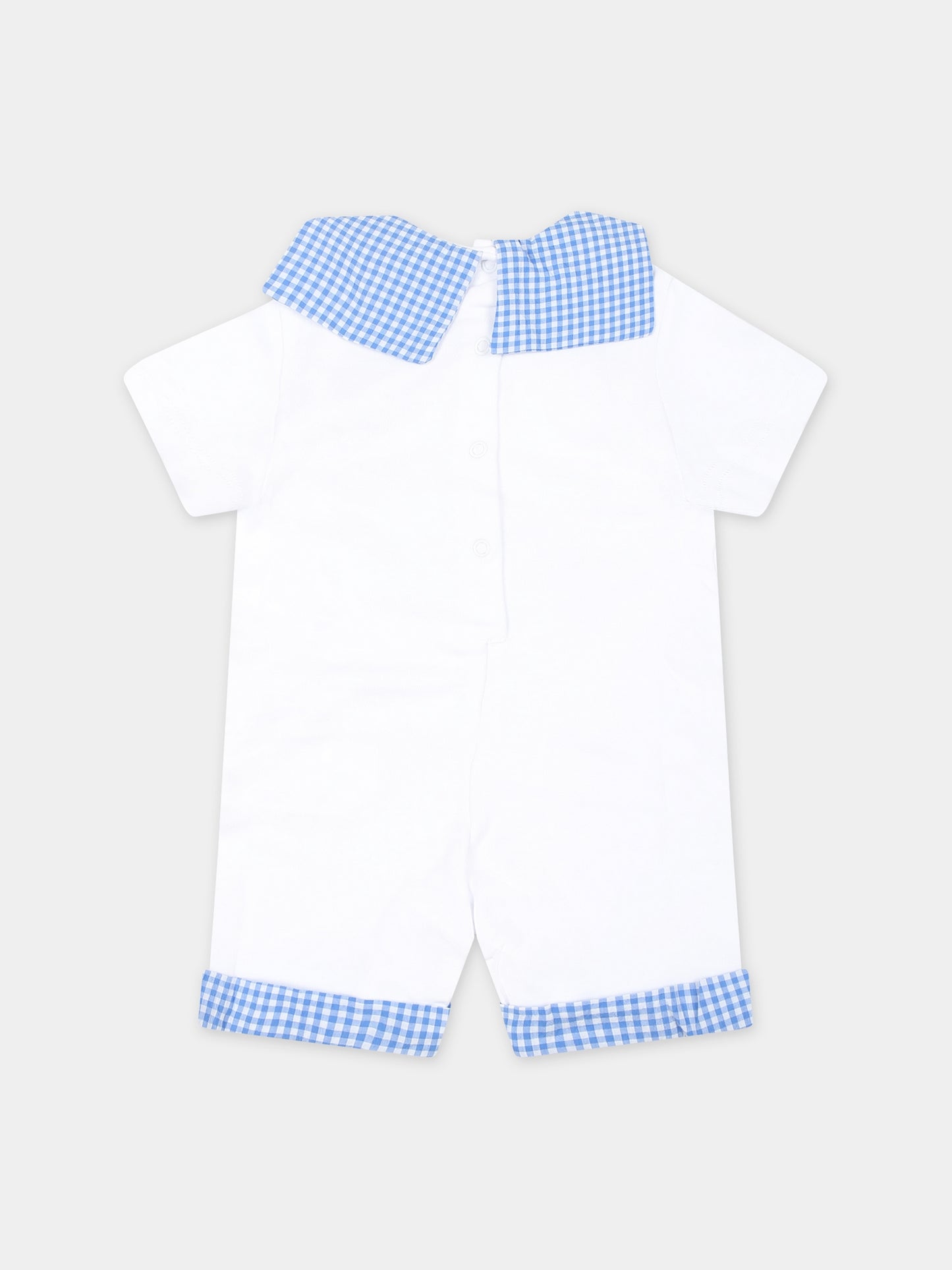 Tutina bianca per neonato con stampa tartaruga,Monnalisa,22C208 3000 9954
