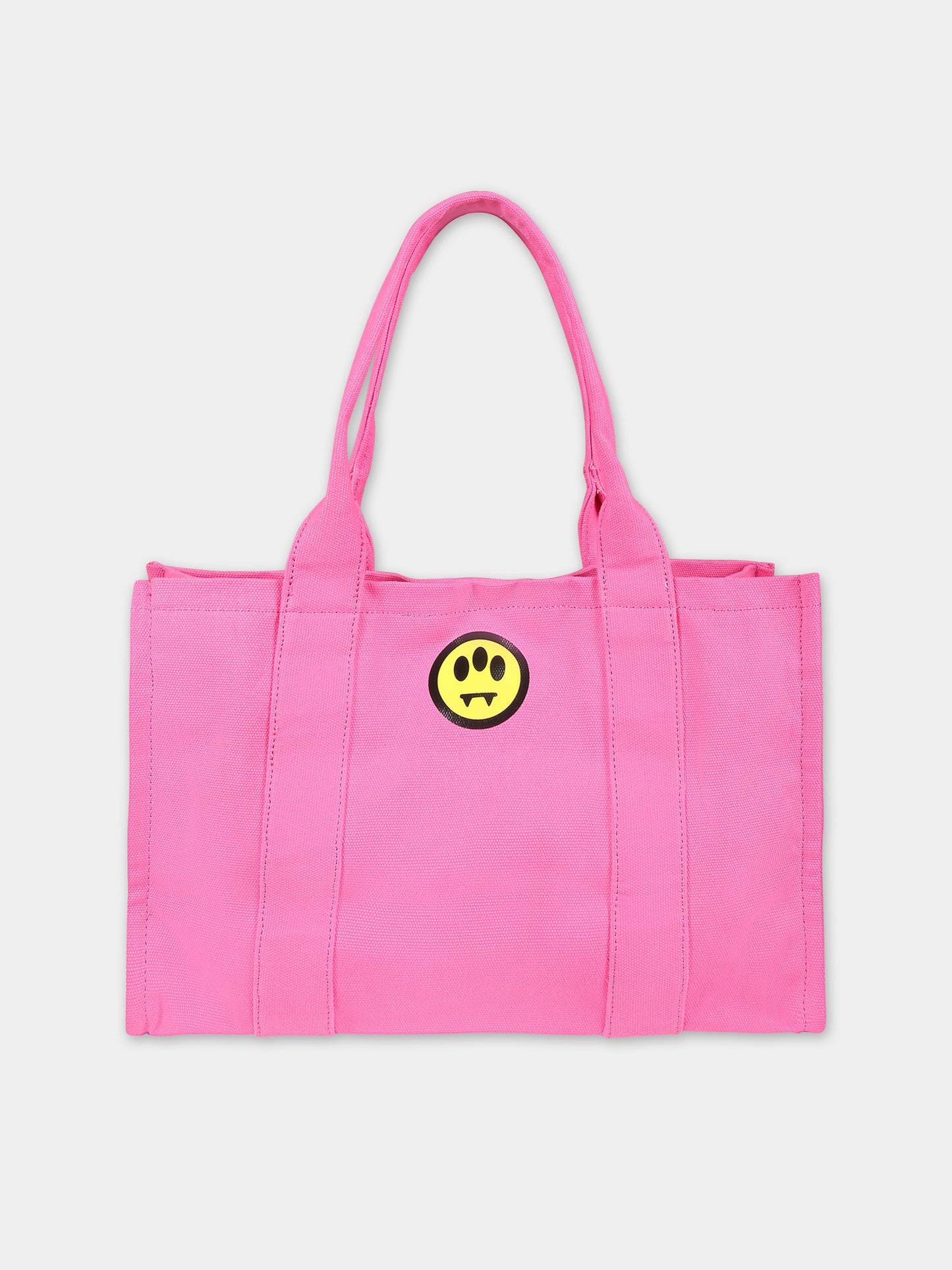 Borsa fucsia per bambina con logo e smile,Barrow,S4BKJGBA164 BW007