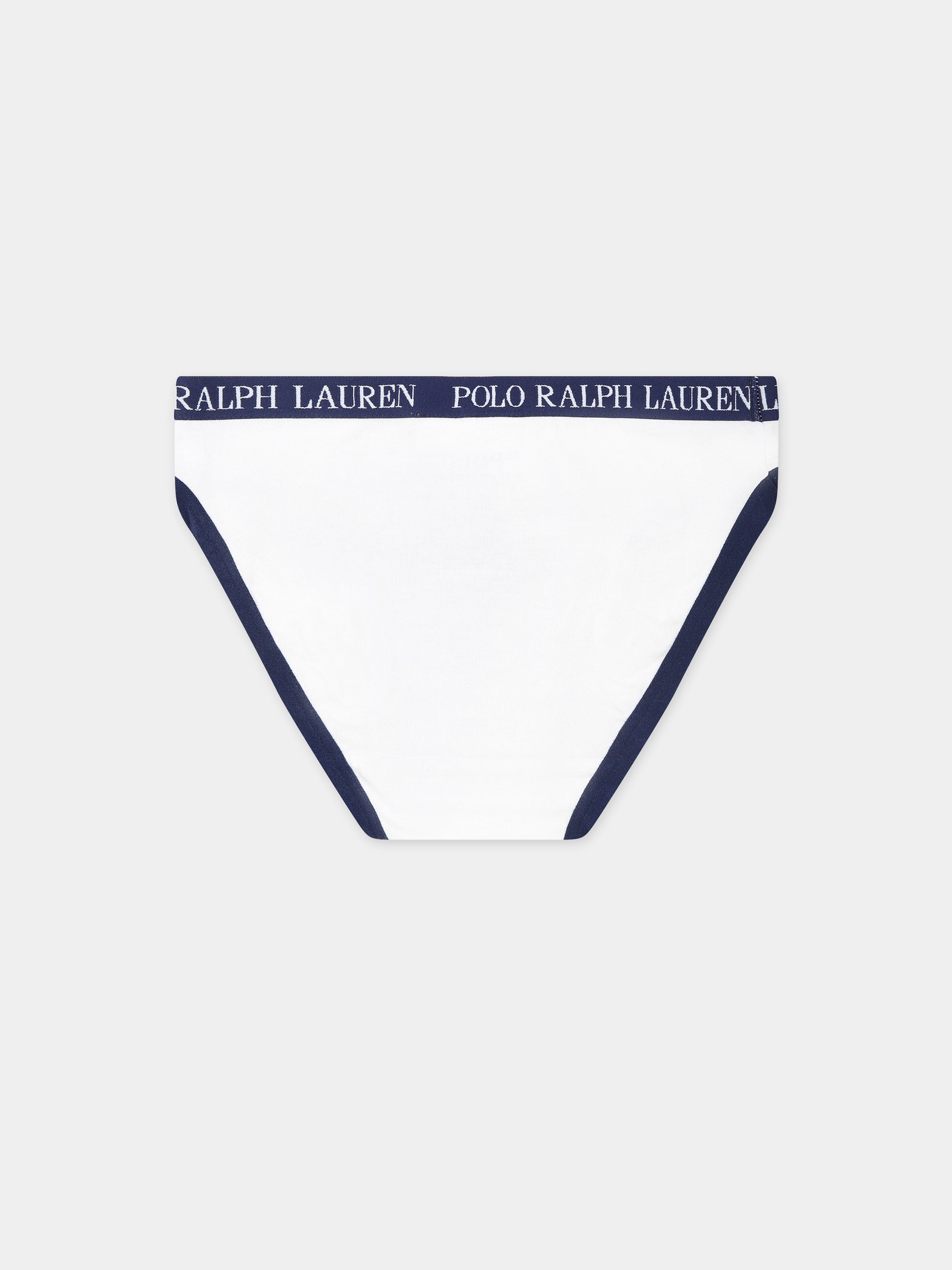 Set multicolor per bambina con logo,Ralph Lauren Kids,4P5019 BCV NAVY