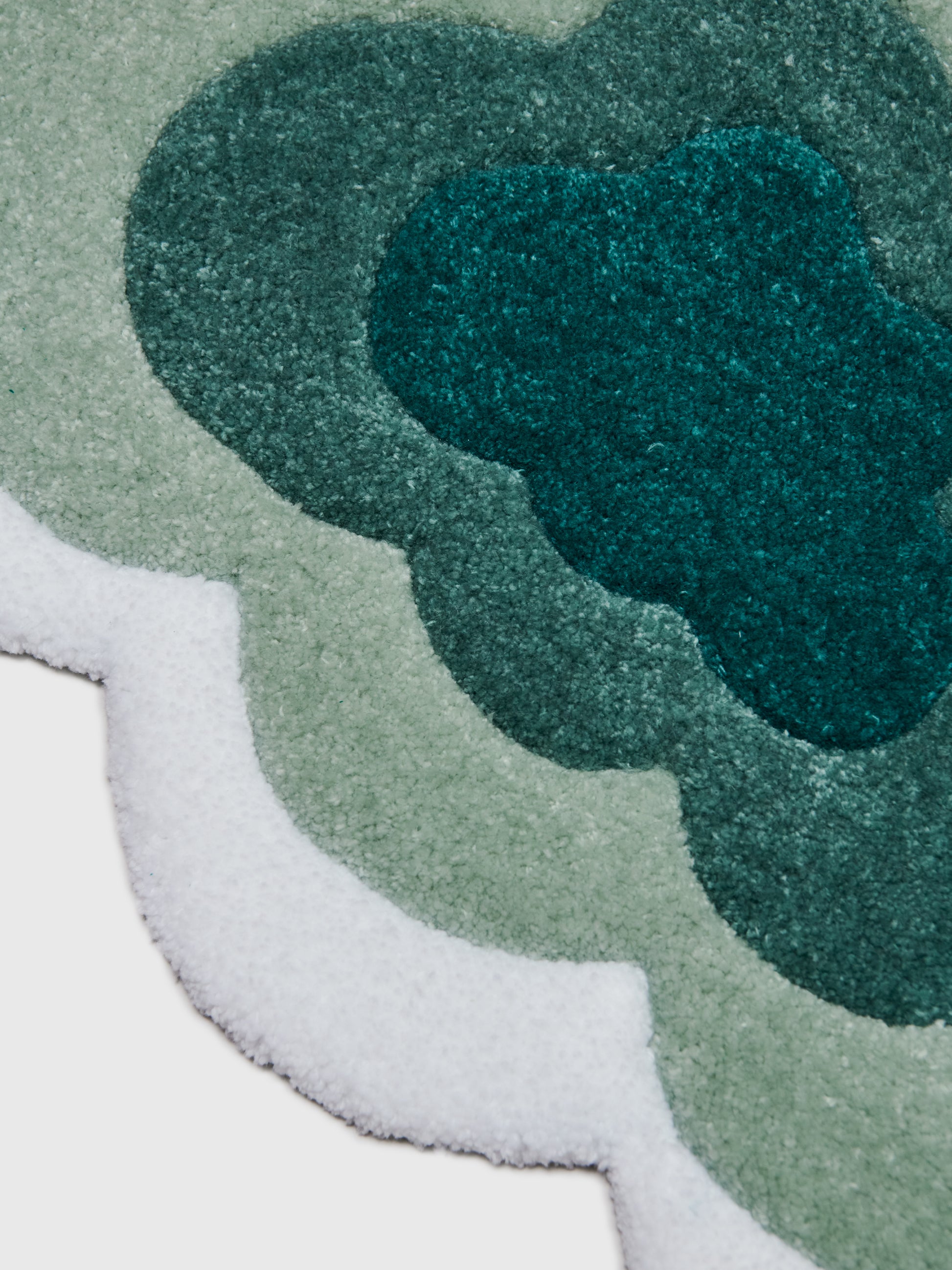 Tappetto verde per bambini con nuvola,Drip Rugs X Coccolebimbi,TAPPETO VERDE