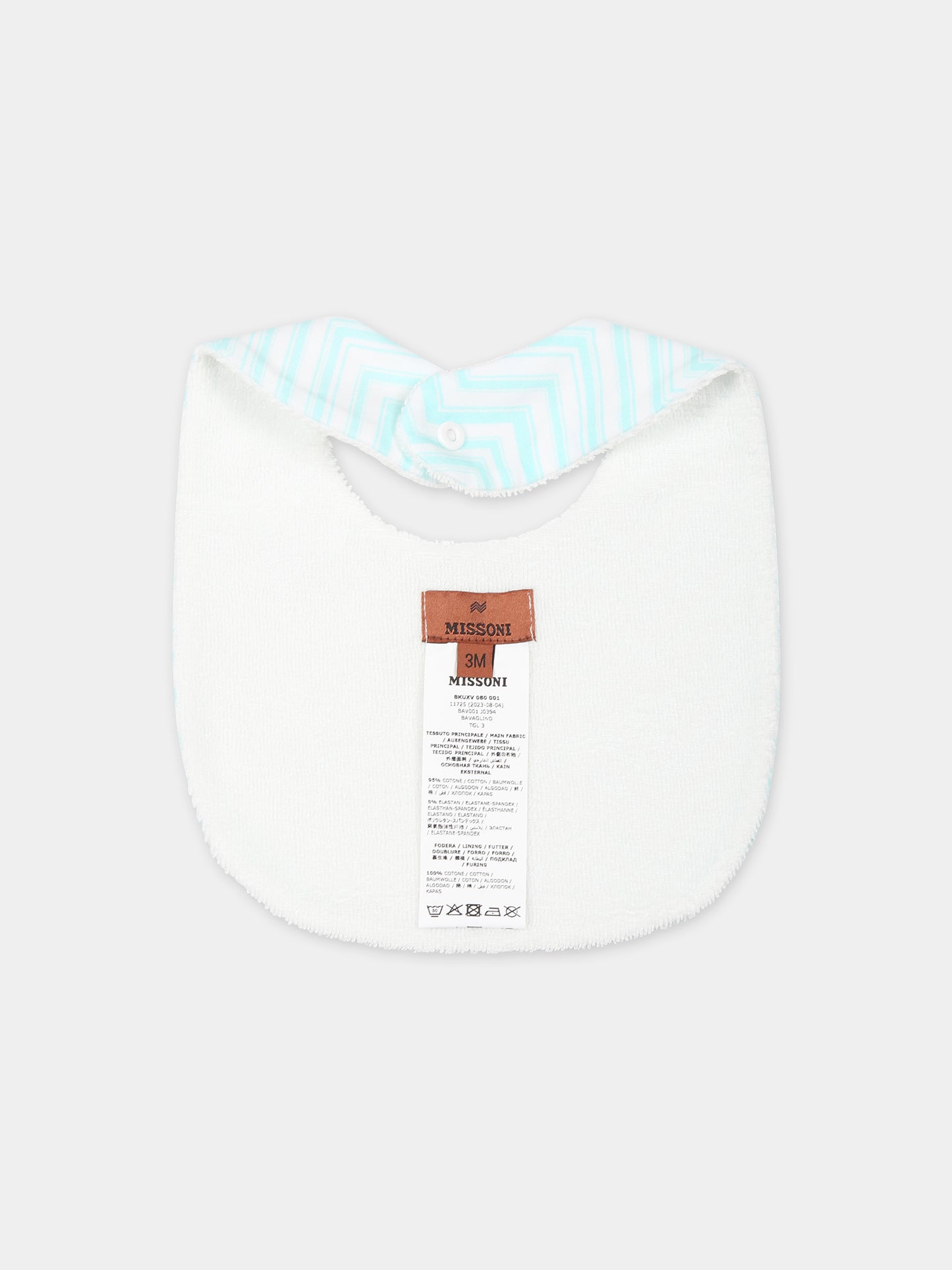 Set bianco per neonato con motivo chevron,Missoni,MUB540 J0394 100CE