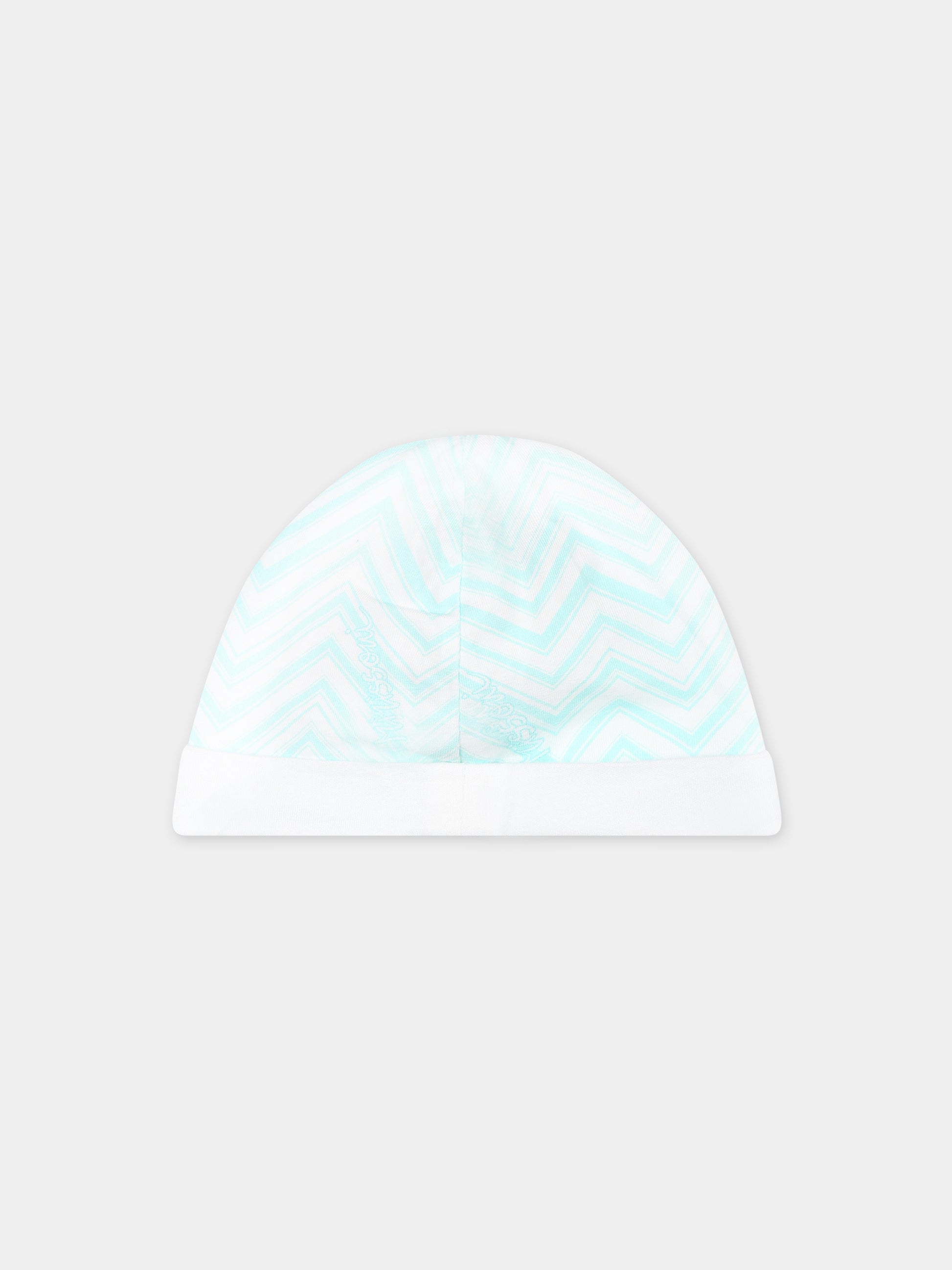 Set bianco per neonato con motivo chevron,Missoni,MUB540 J0394 100CE