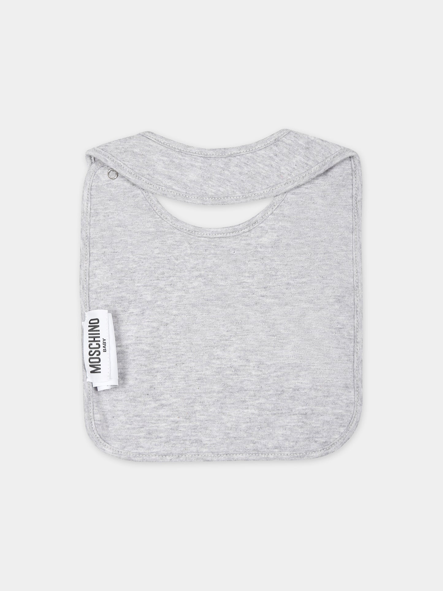 Set grigio per neonati con Teddy Bear e logo,Moschino Kids,MUY06Q LCA19 60926