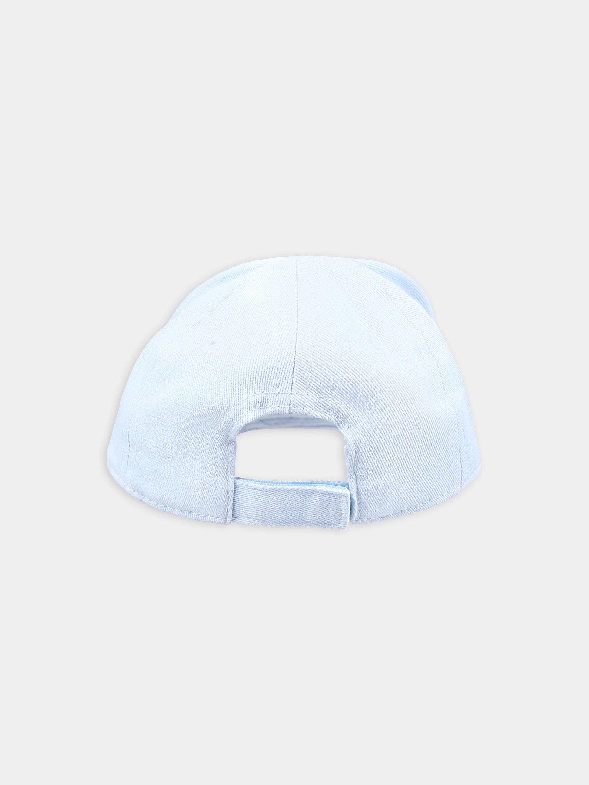 Cappello celeste per neonato con logo,Boss,J50977 783