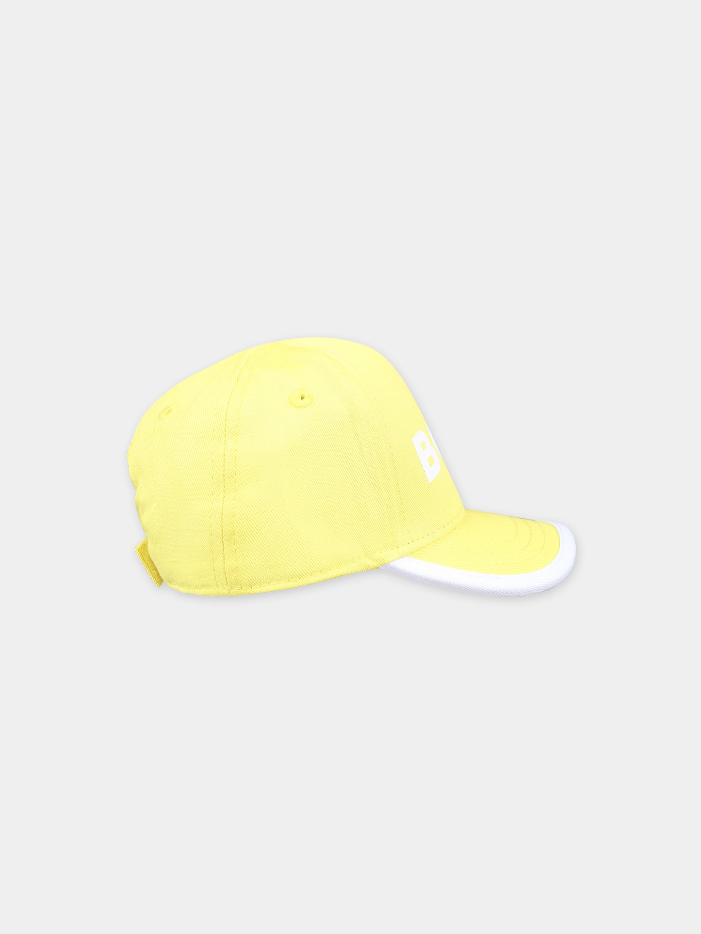 Cappello giallo per neonato con logo,Boss,J50977 508