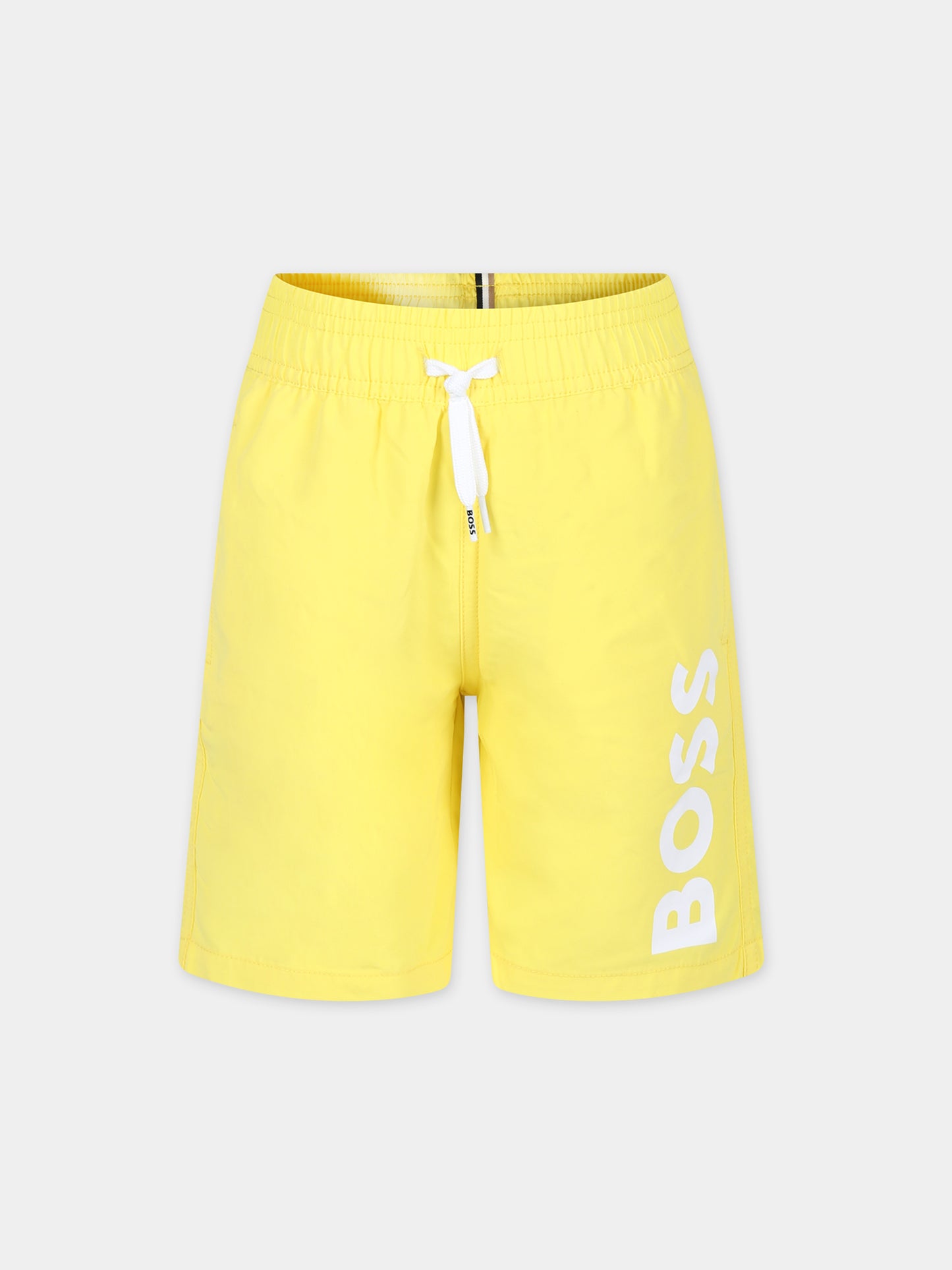 Boxer mare giallo per bambino con logo,Boss,J50662 508