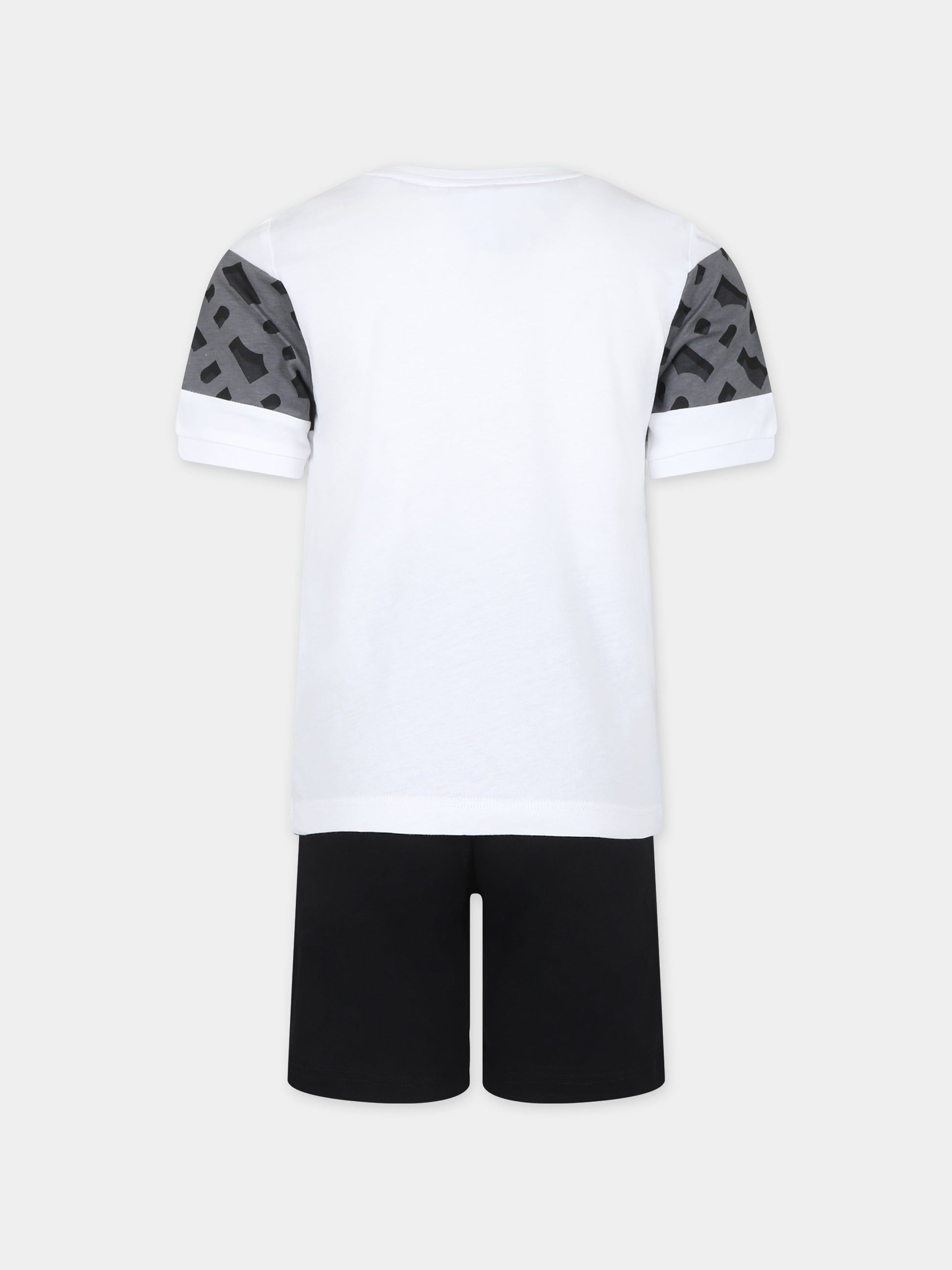 Completo bianco per bambino con logo,Boss,J50746 10P