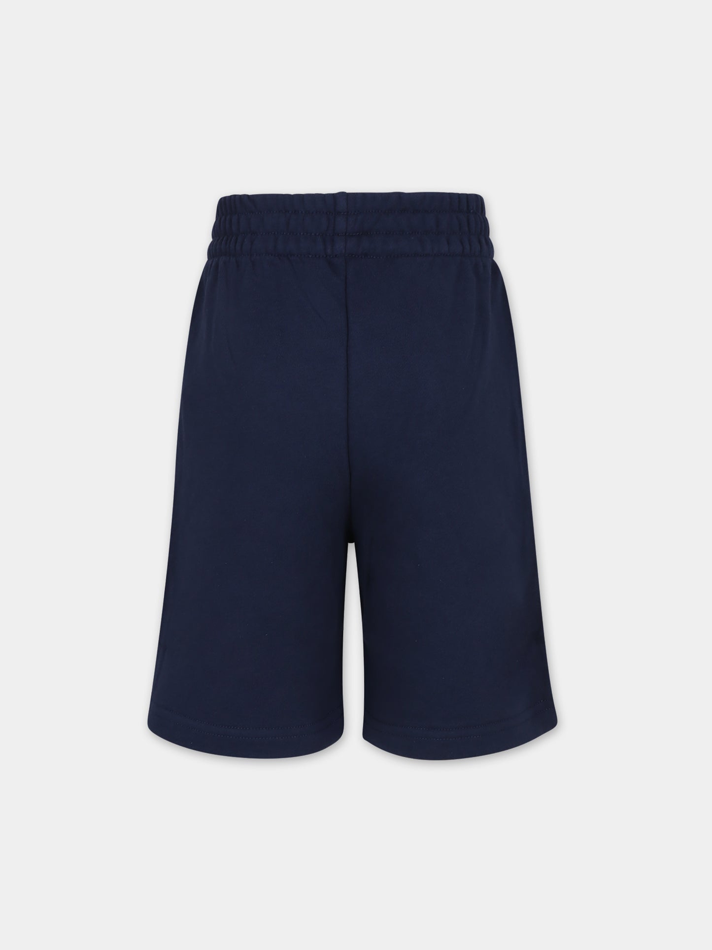 Shorts blu per bambino con logo,Kenzo Kids,K60318 84A