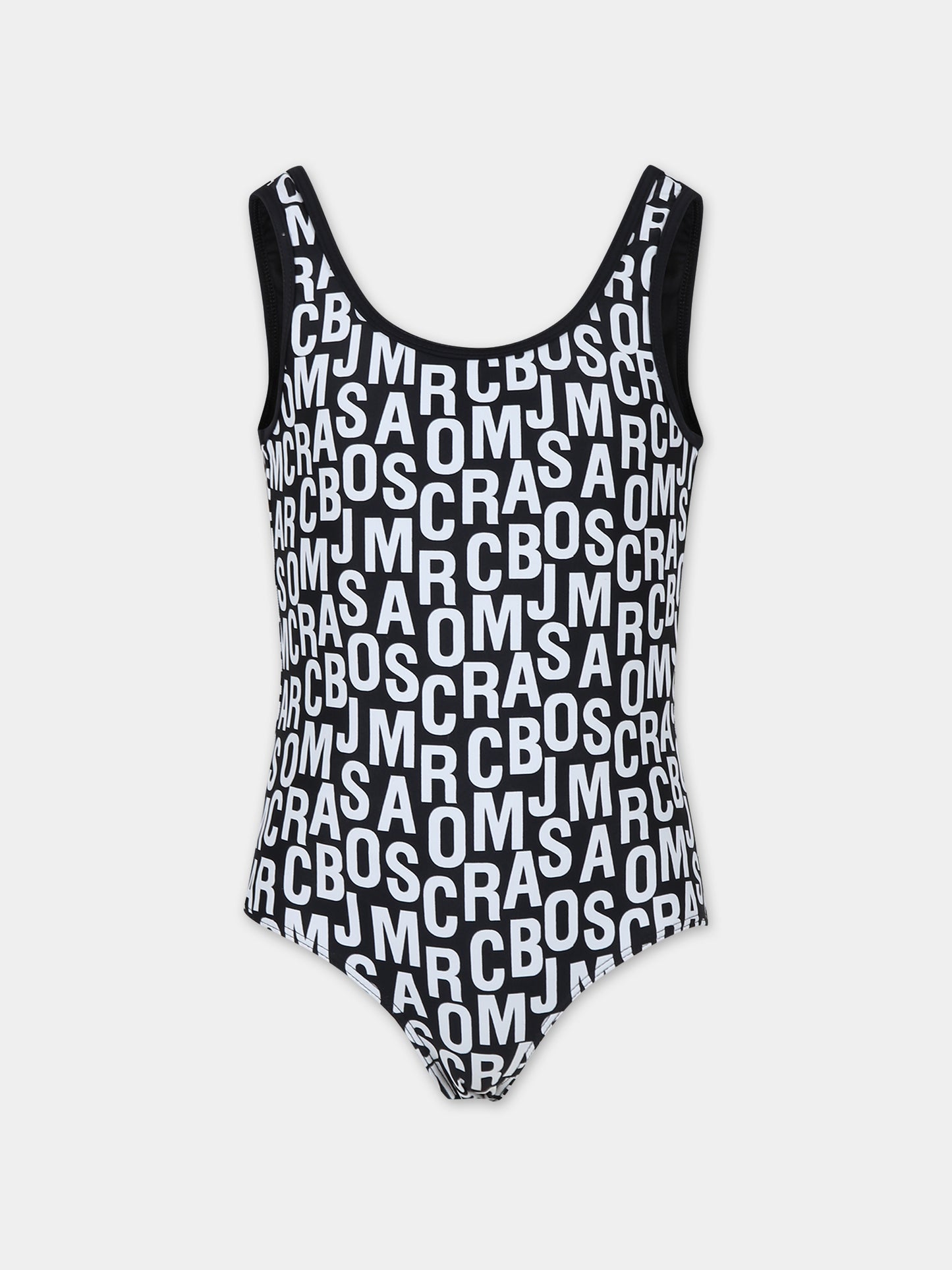 Costume intero nero per bambina con logo,Marc Jacobs,W60056 09B