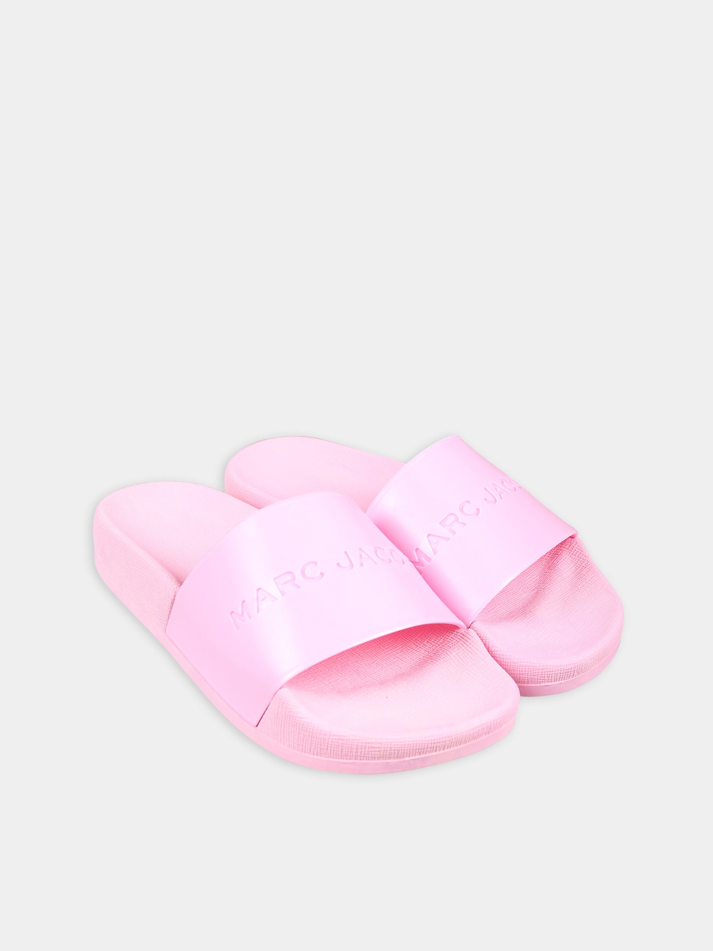 Ciabatte rosa per bambina con logo,Marc Jacobs,W60130 45T