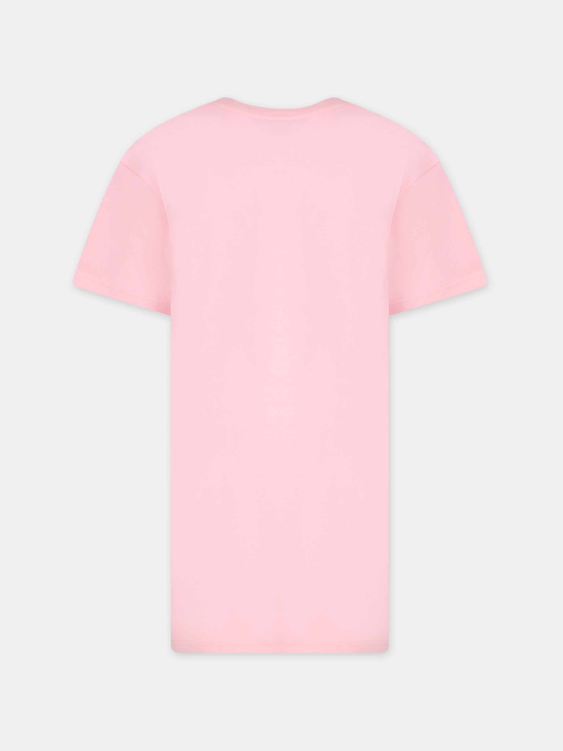 Vestito rosa per bambina con stampa borsa e logo,Marc Jacobs,W60072 45T