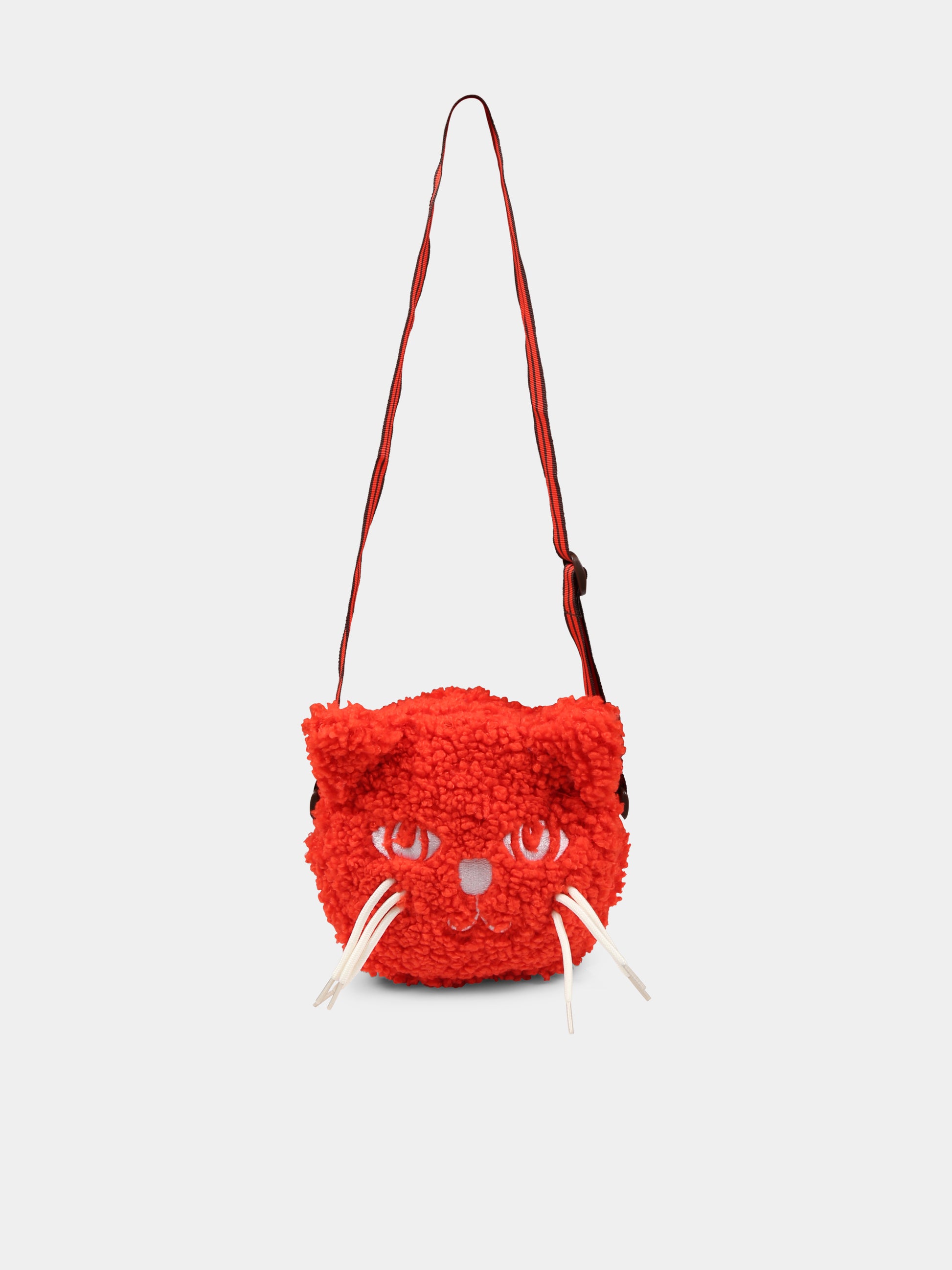 Borsa rossa per bambina con gatto,Mini Rodini,2516011542