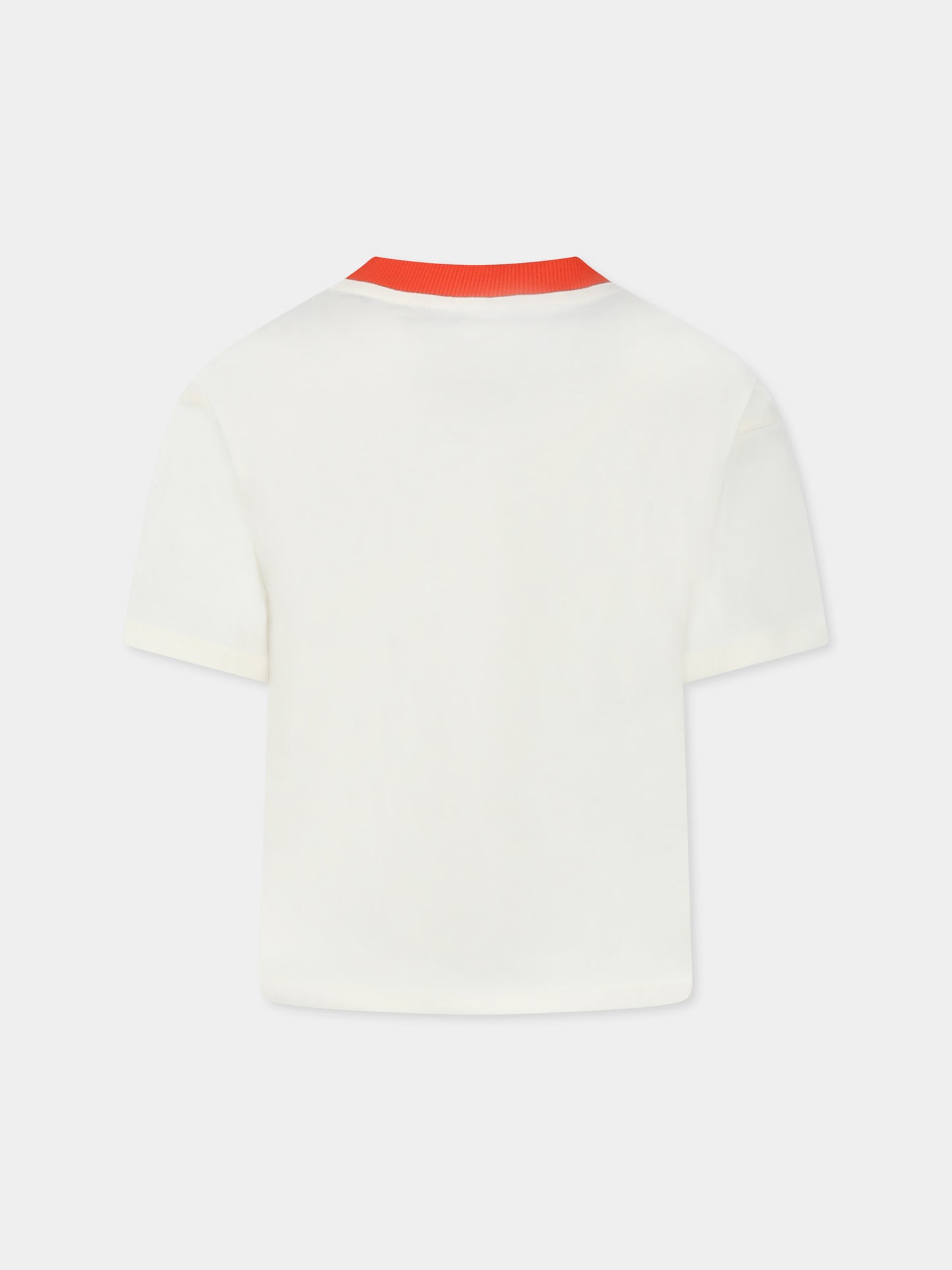 Ivory t-shirt for kids with cats