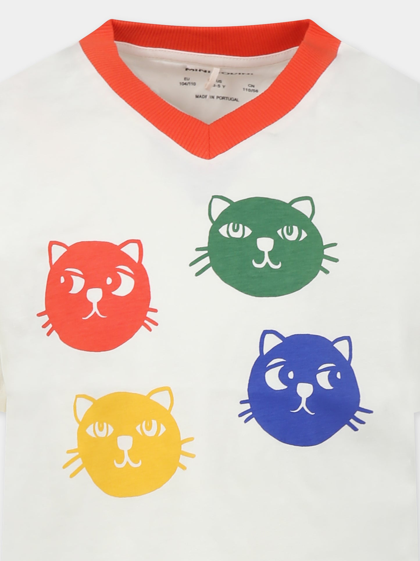 Ivory t-shirt for kids with cats