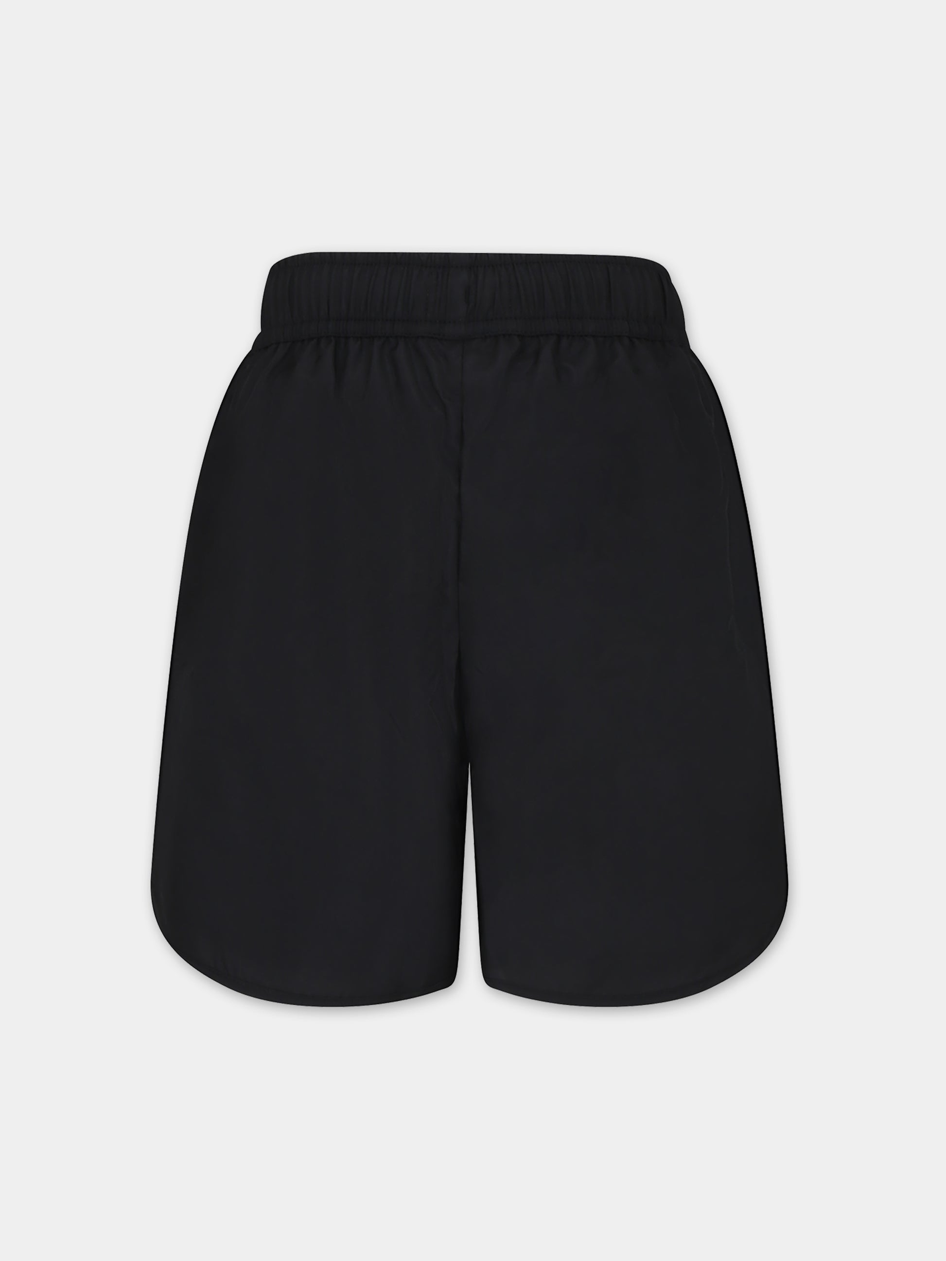 Boxer mare nero per bambino con Teddy Bear e logo,Moschino Kids,HUL01D LKA02 60100