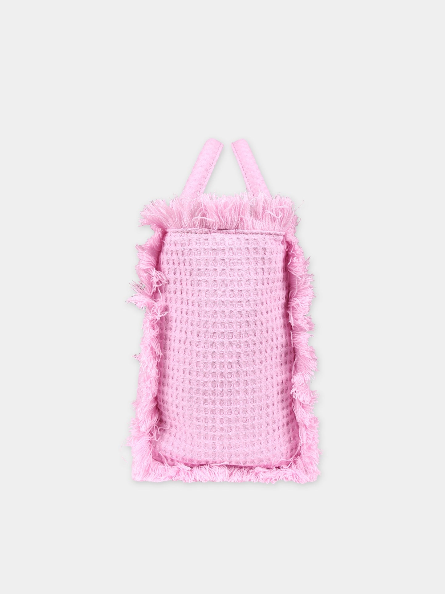 Borsa mare rosa per bambina con logo,Mc2 Saint Barth,COL0005 00345F