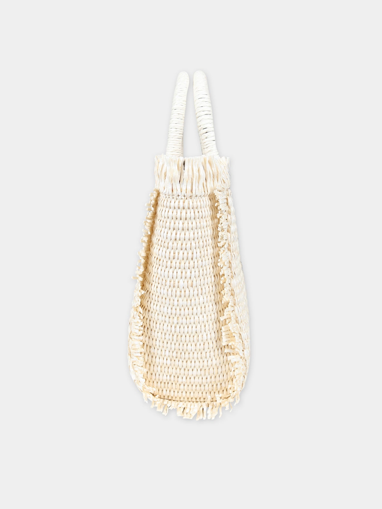 Borsa avorio per bambina con logo,Mc2 Saint Barth,VAMI009 02783F