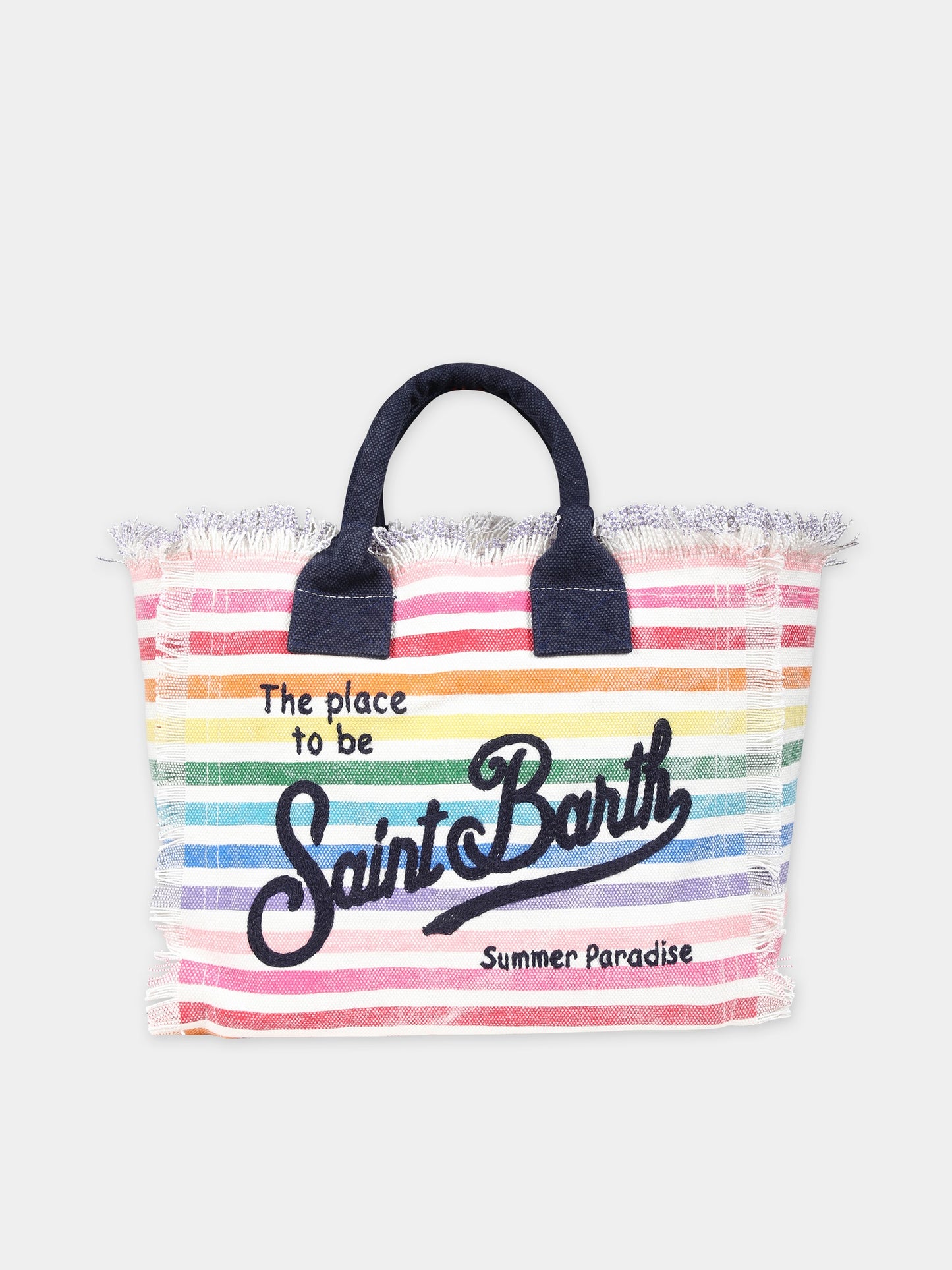 Borsa mare multicolor per bambina con logo,Mc2 Saint Barth,COL0001 05482D