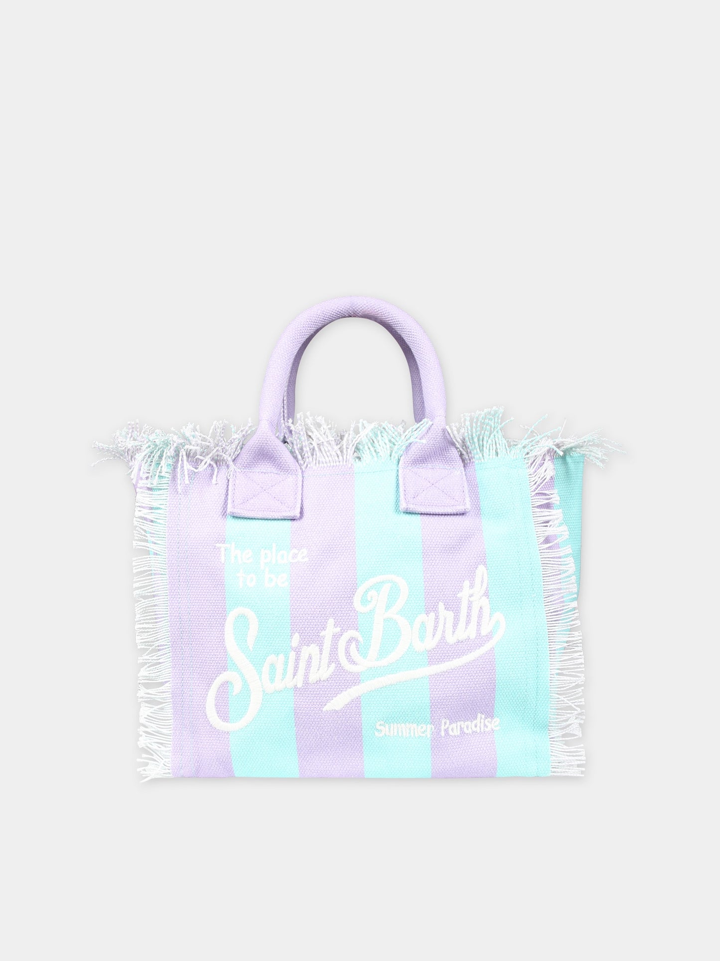 Borsa mare viola per bambina con logo,Mc2 Saint Barth,COL0001 01189F