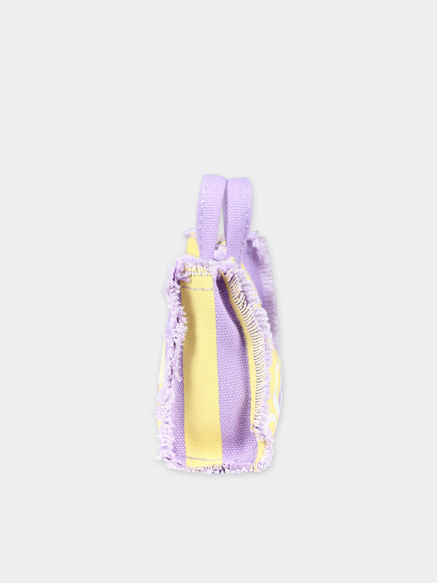 Borsa porta cellulare viola per bambina con logo,Mc2 Saint Barth,PHONE001 00603F