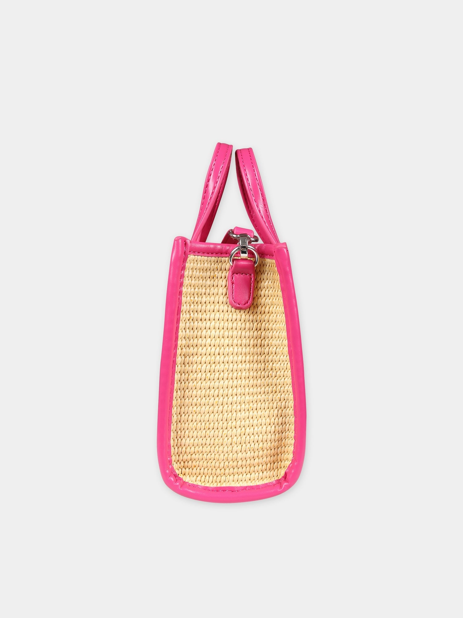 Borsa mare beige per bambina con logo,Mc2 Saint Barth,VIVM001 00130F