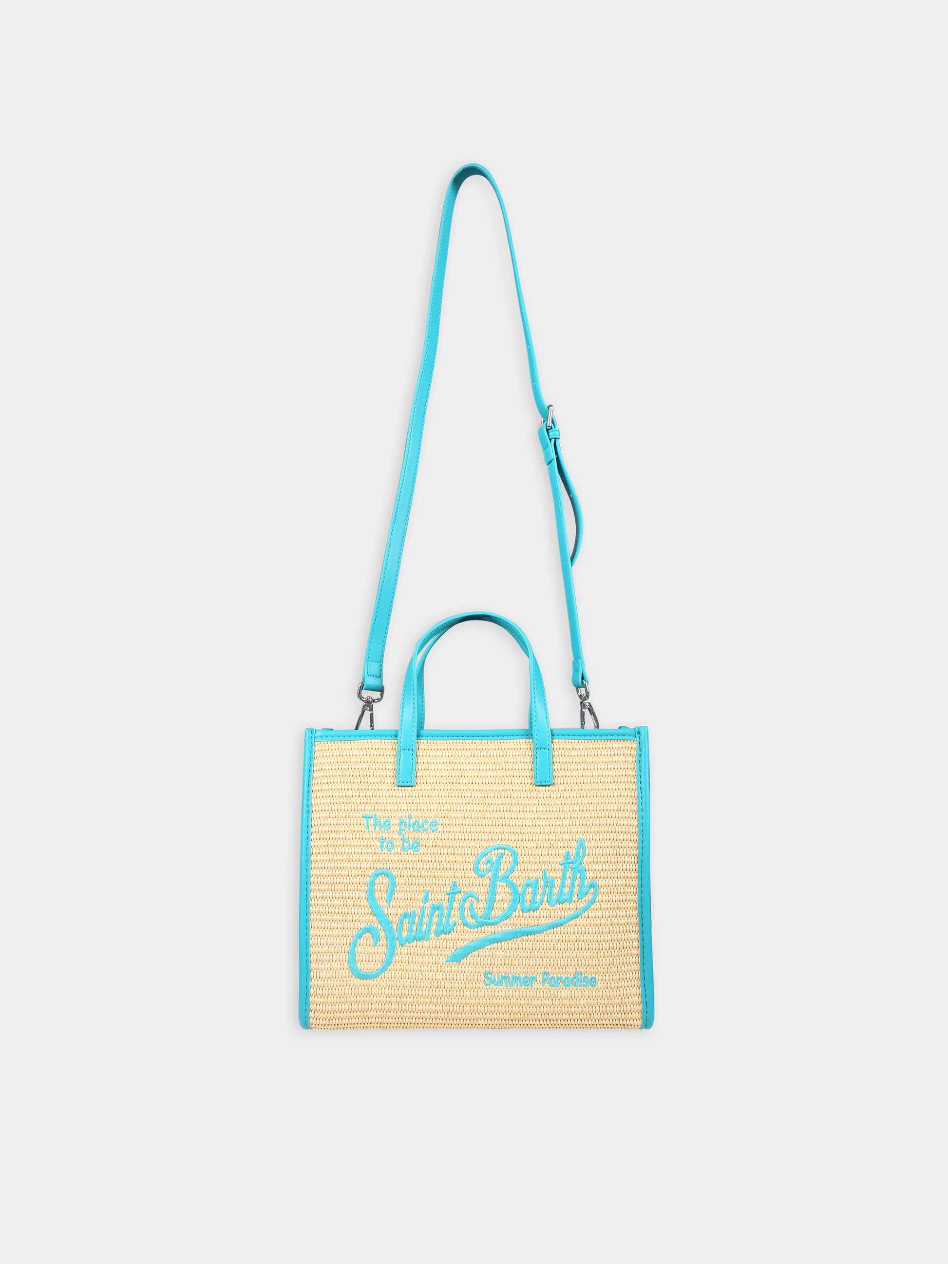 Borsa mare verde per bambina con logo,Mc2 Saint Barth,VVID001 00249F