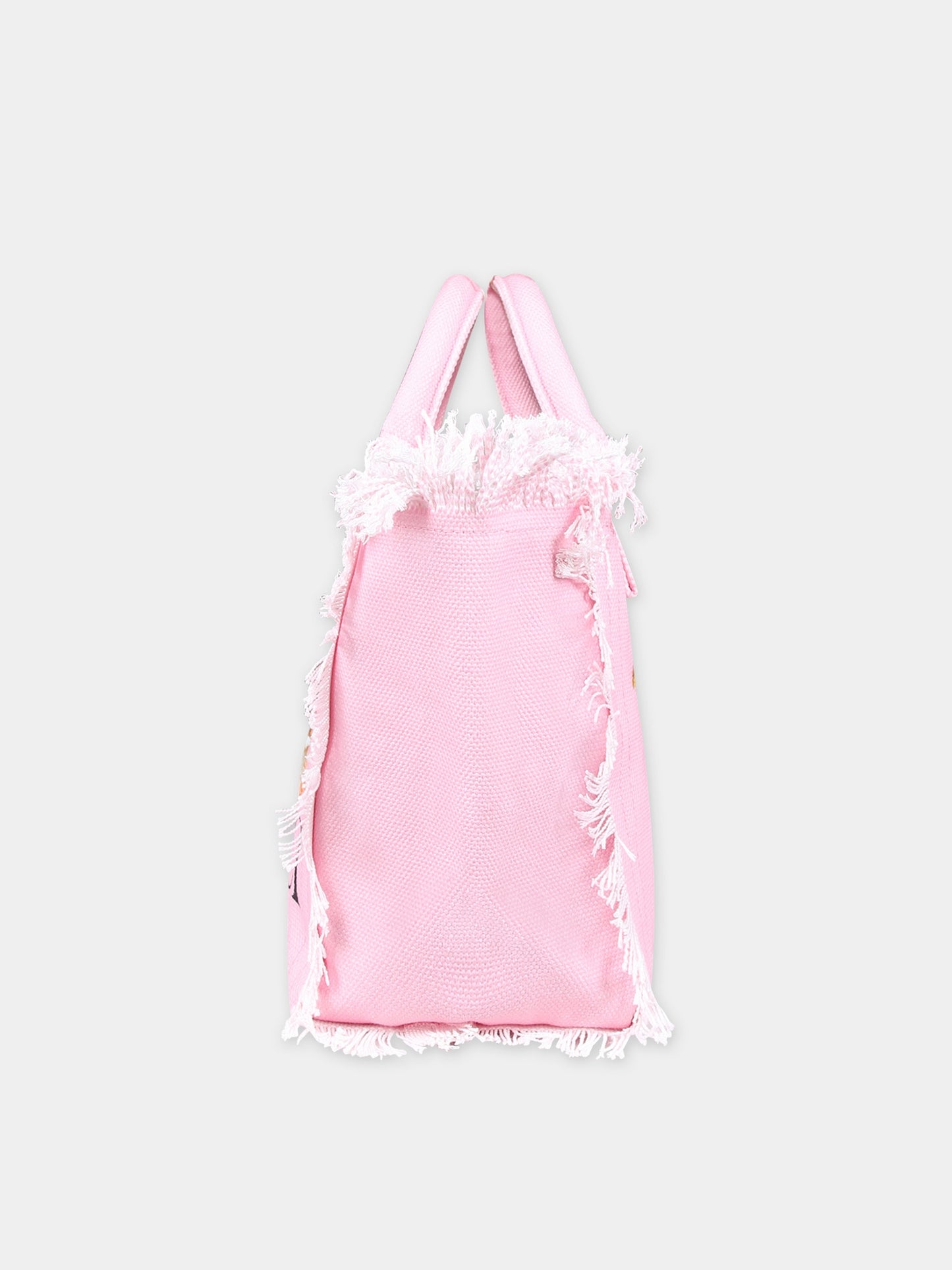 Borsa mare rosa per bambina con stampa Angeli,Mc2 Saint Barth,COL0001 05362D