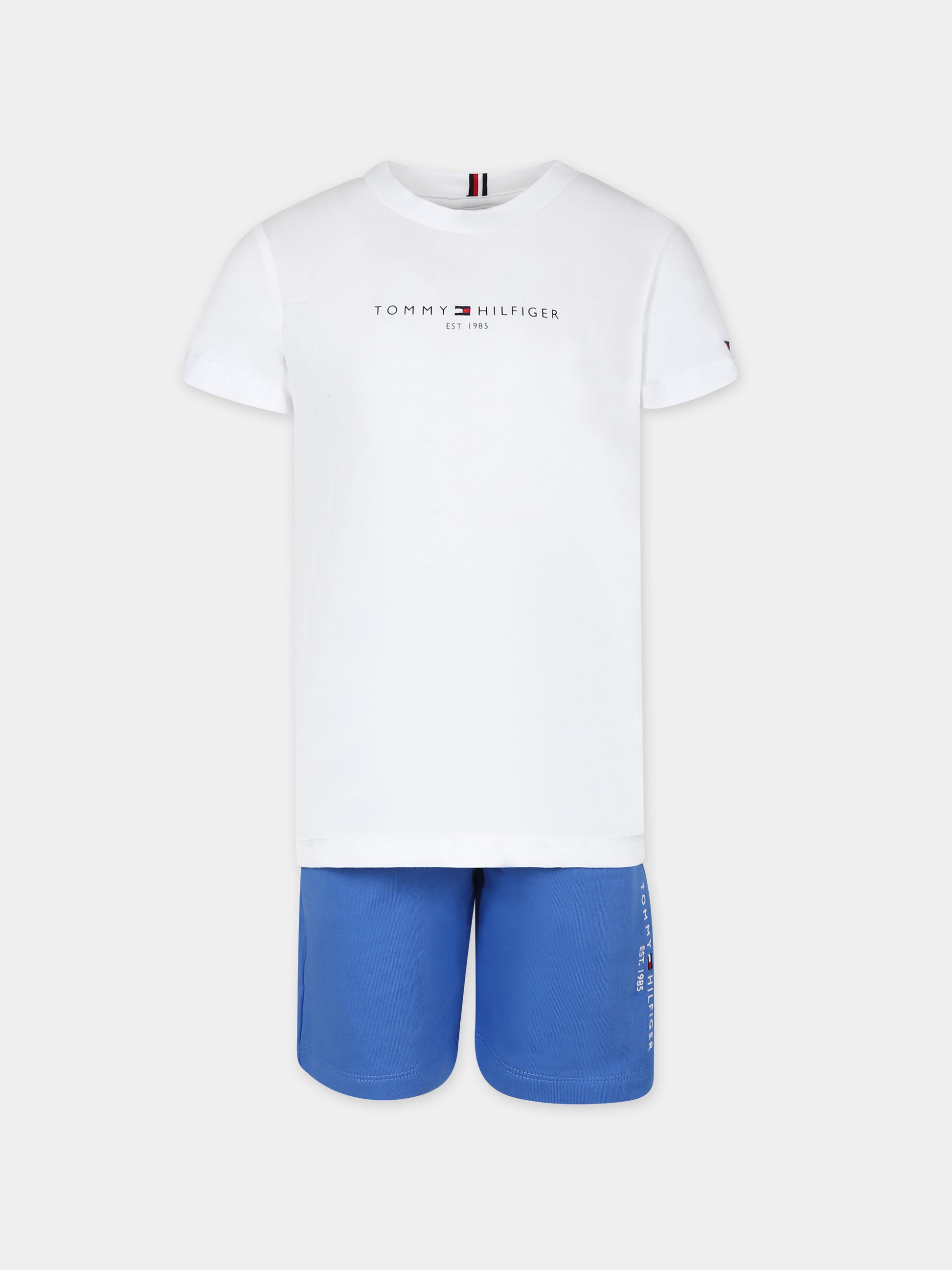 Completo bianco per bambino con logo,Tommy Hilfiger Junior,24STHKB0KB08829J C30
