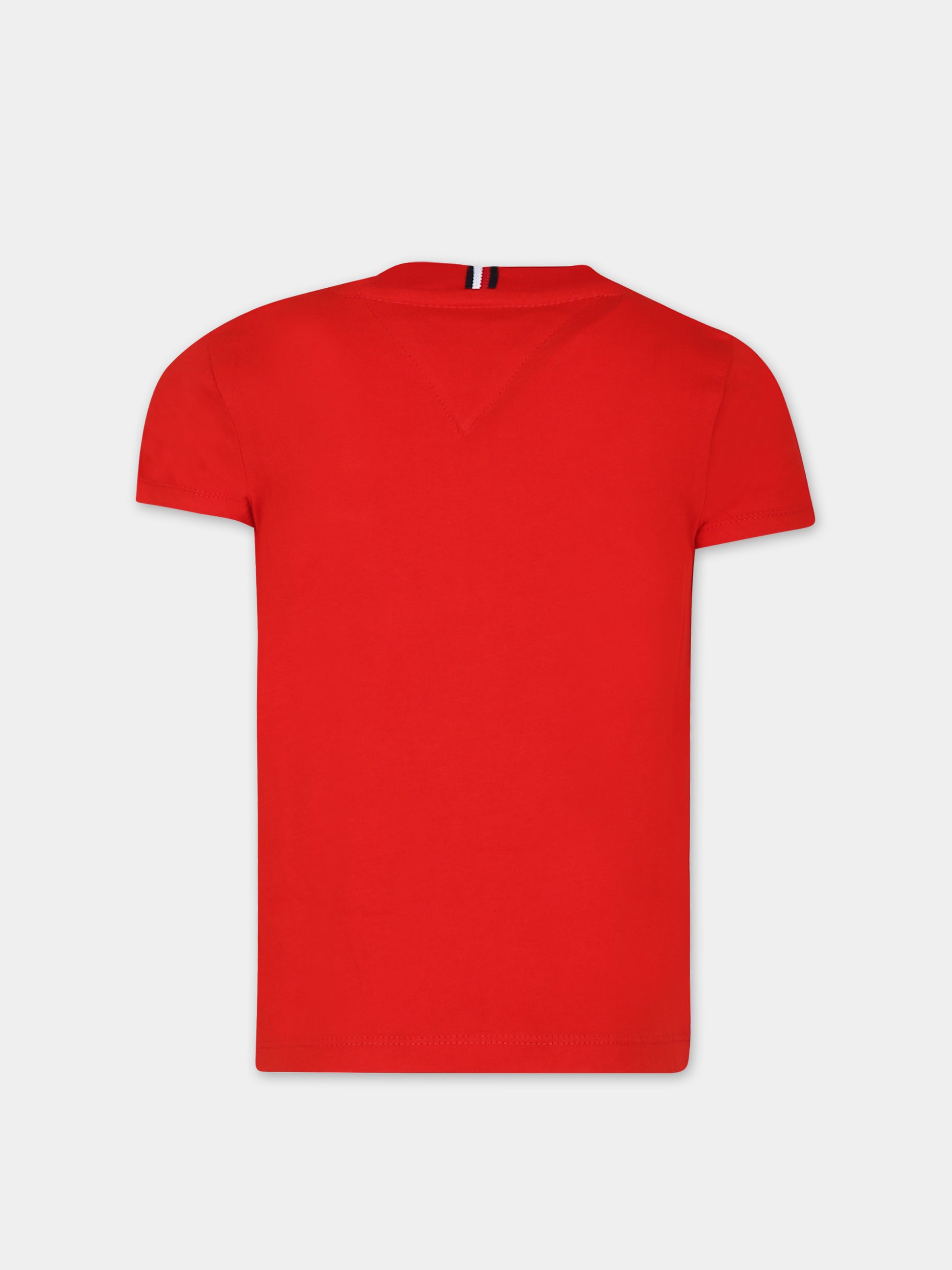 T-shirt rossa per bambino con logo,Tommy Hilfiger Junior,24STHKB0KB08802J XND