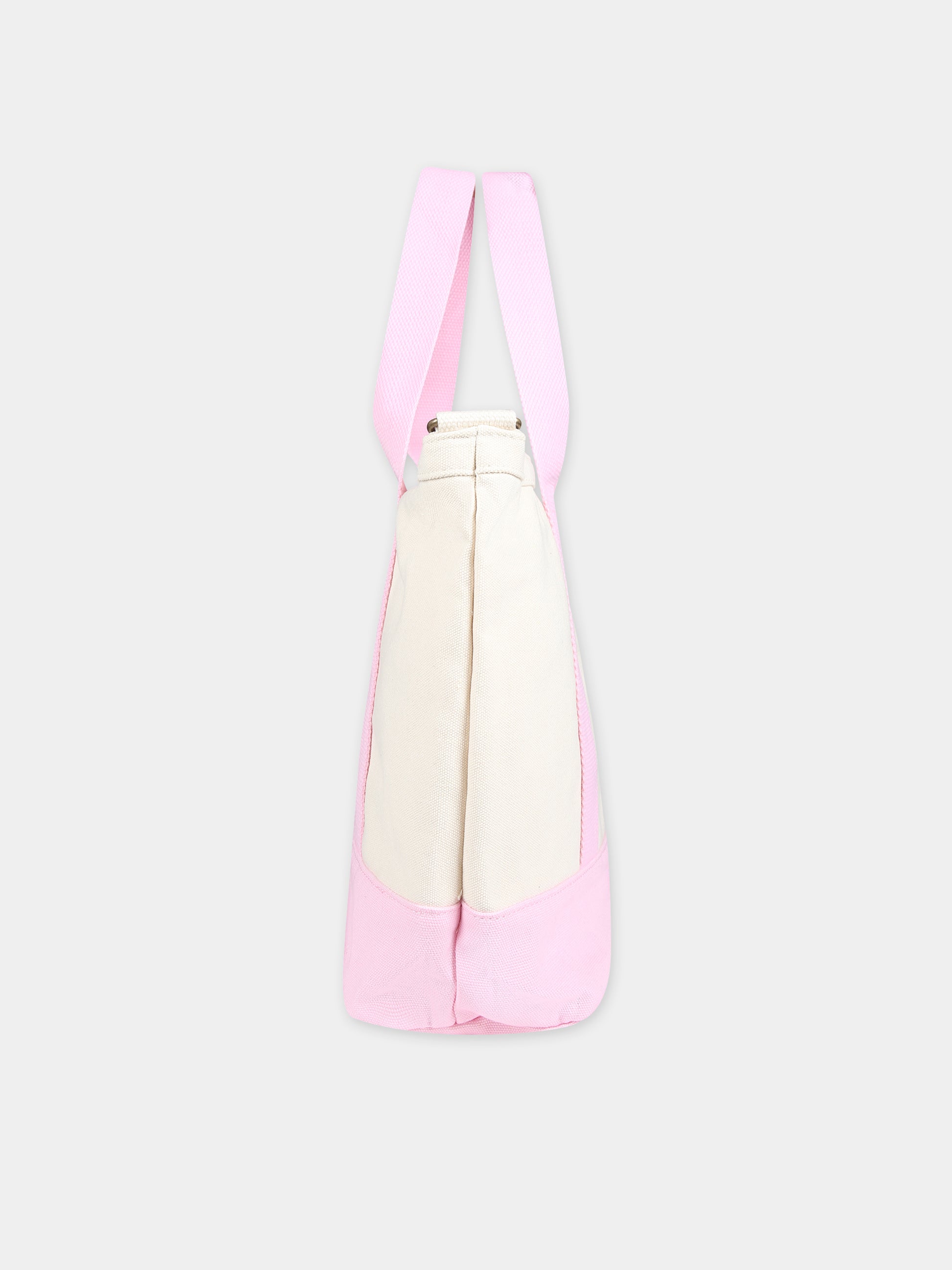 Borsa avorio per bambina con cavallino,Ralph Lauren Kids,24SMRL9AR023 W2Q