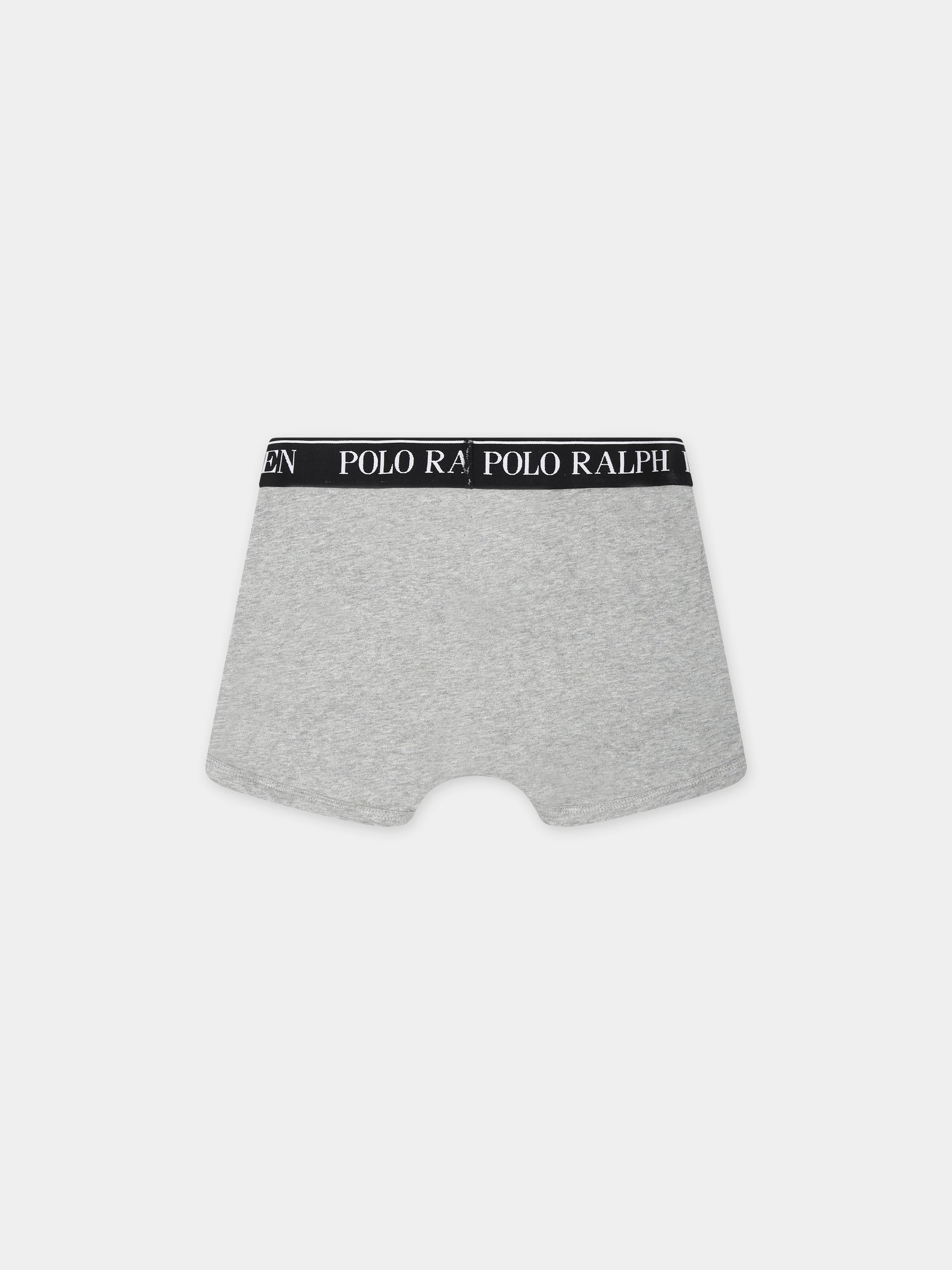 Set boxer multicolor per bambino con cavallino e logo,Ralph Lauren Kids,RL9P5015 9P5015 K0O