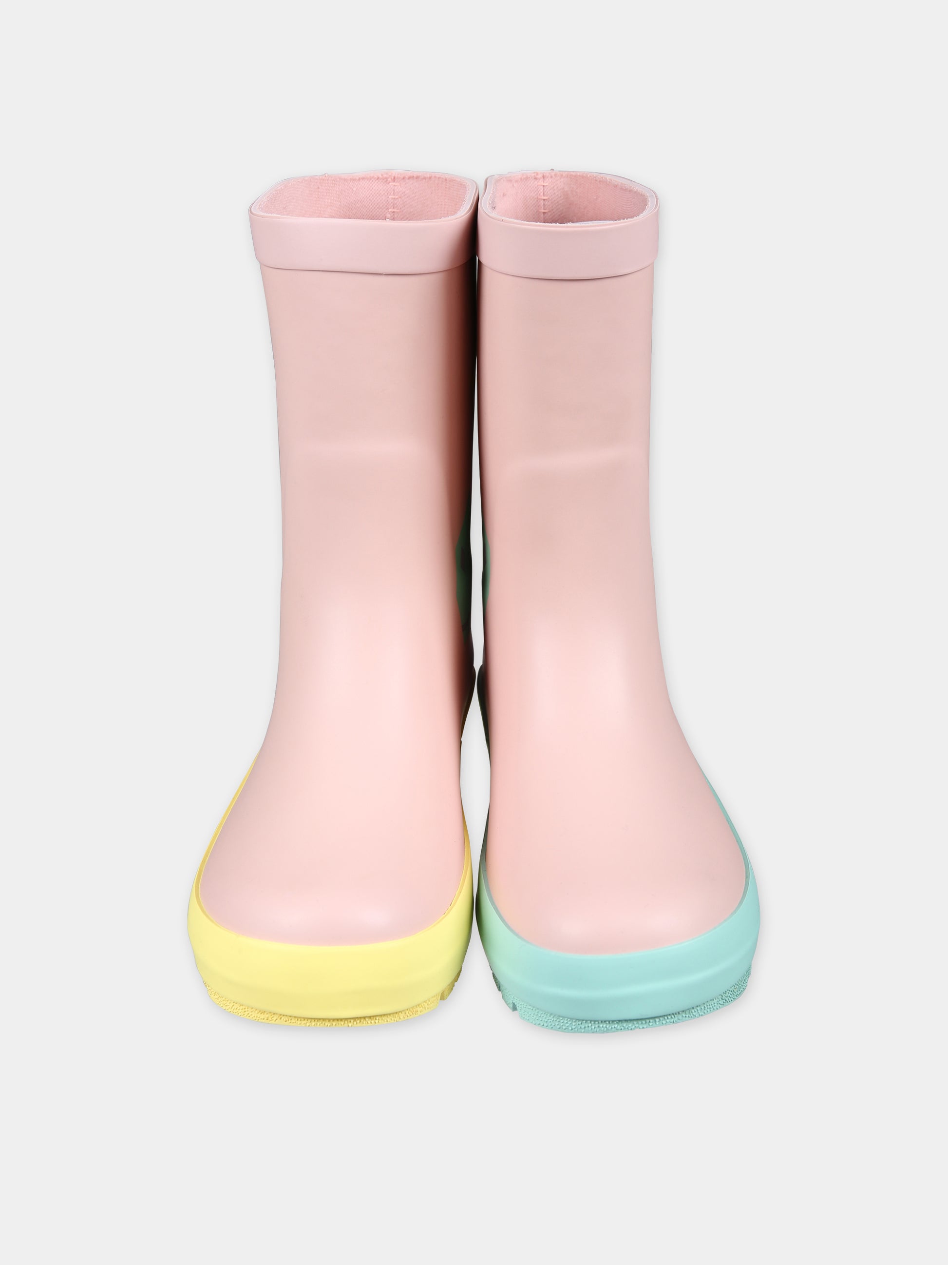 Stivali da pioggia rosa per bambina con unicorni,Stella Mccartney Kids,TT0A96 Z0234 505