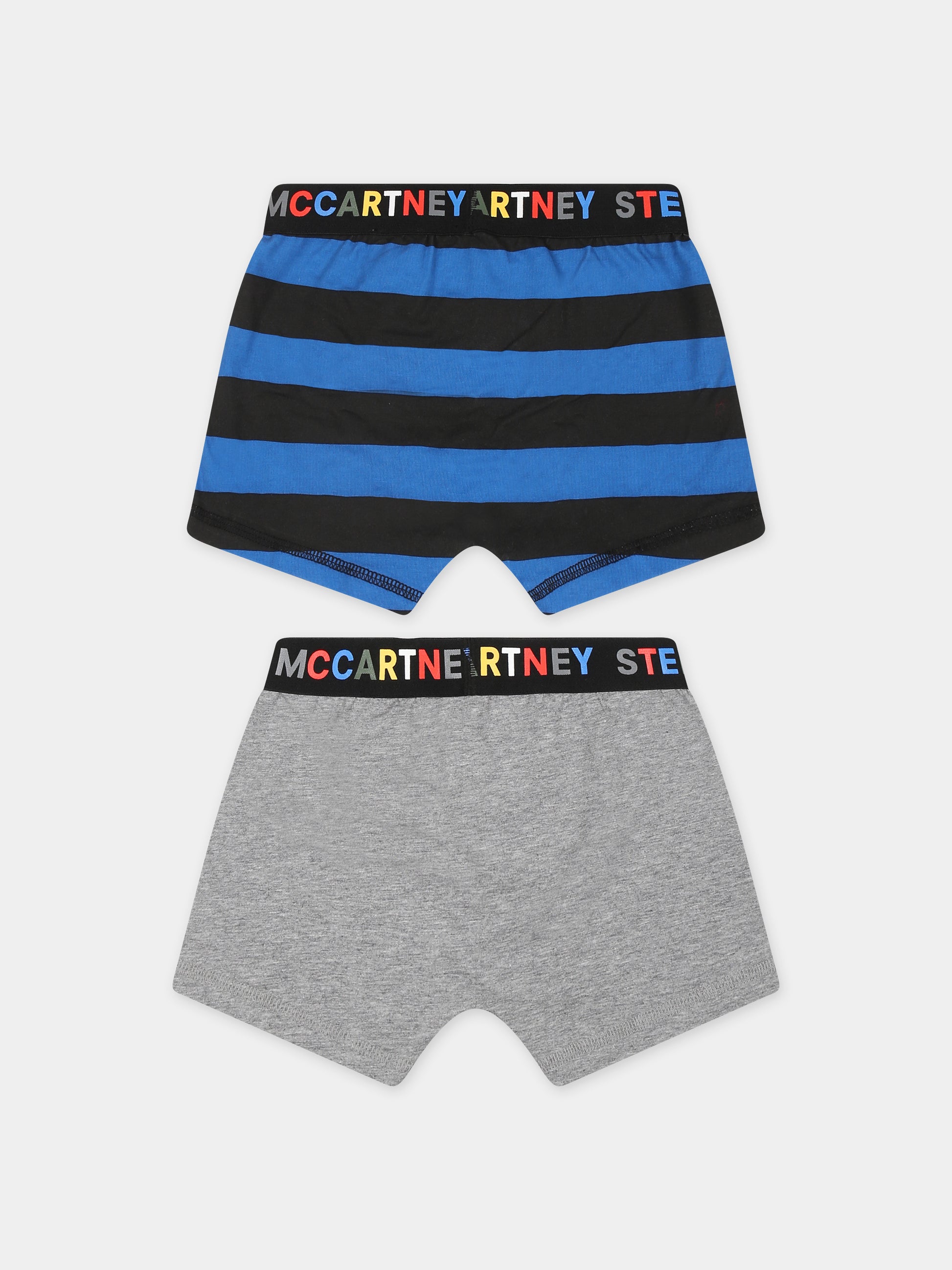 Set boxer multicolor per bambino con logo,Stella Mccartney Kids,TT0P19 Z1546 664NE