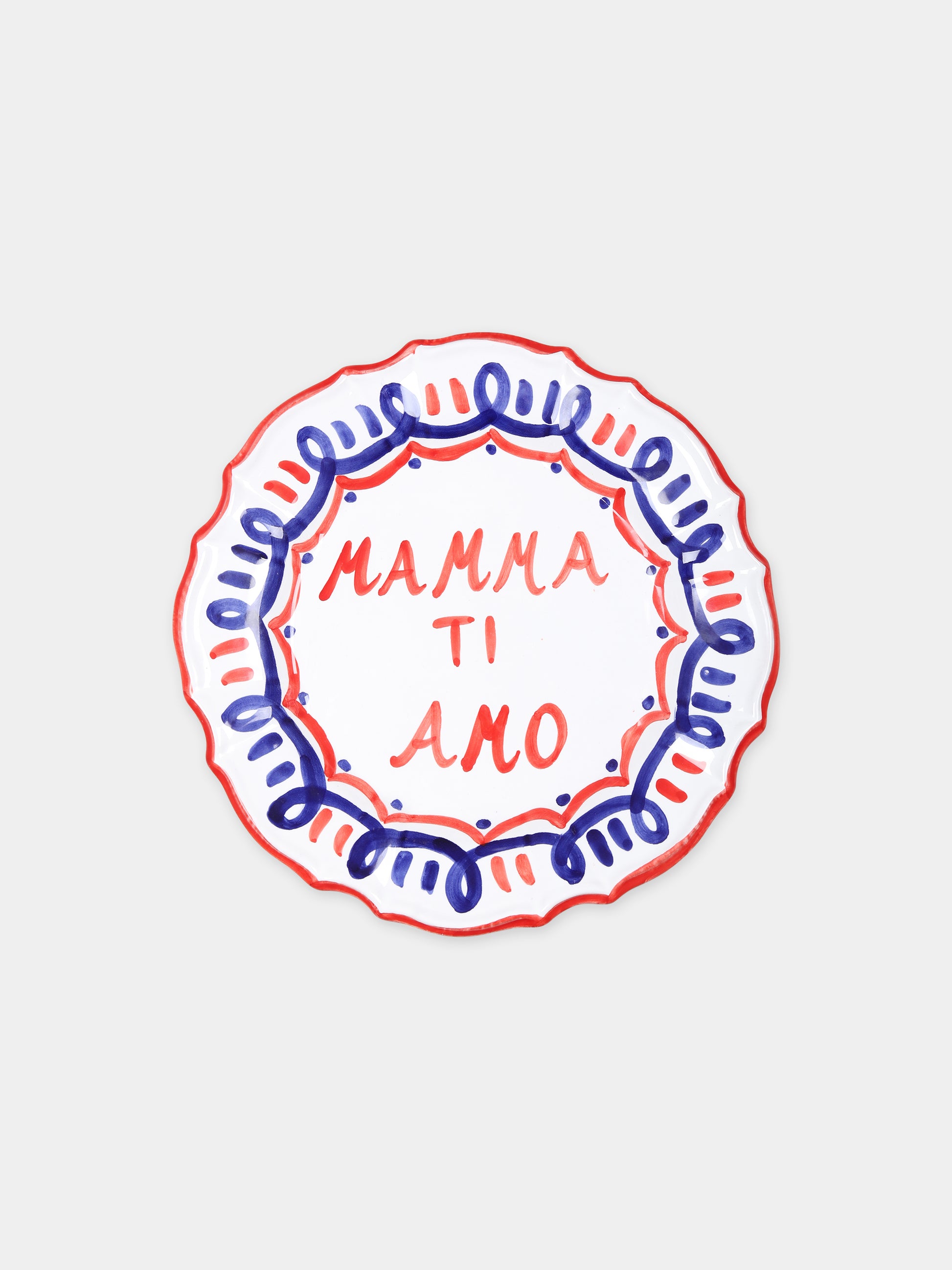 Piatto Mamma Ti Amo multicolor per bambini,Alessandro Enriquez,MAMMA TI AMO