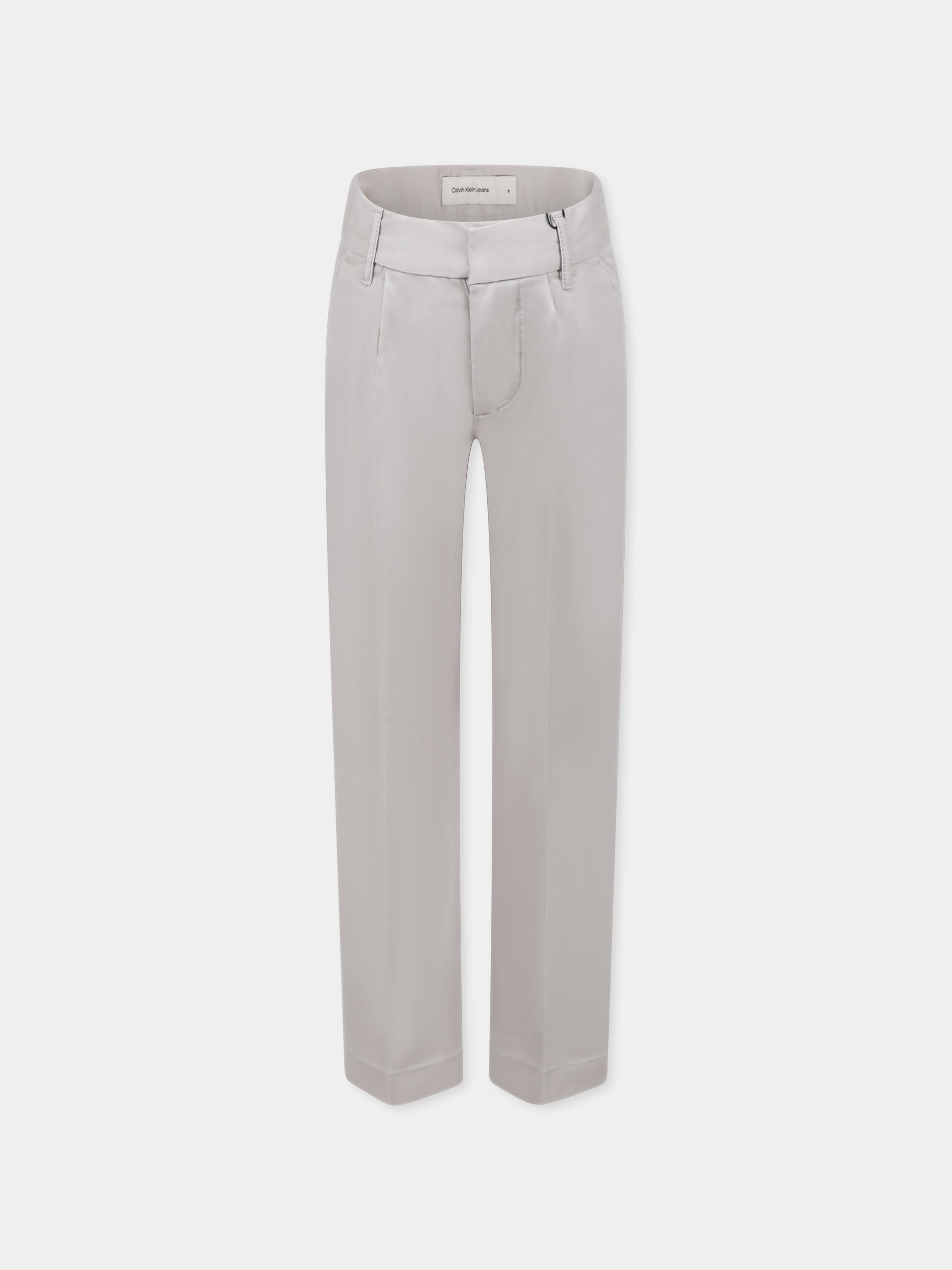 Pantaloni beige per bambino con logo,Calvin Klein Kids,24F CKIB0IB02093J IB0IB02093 PA8