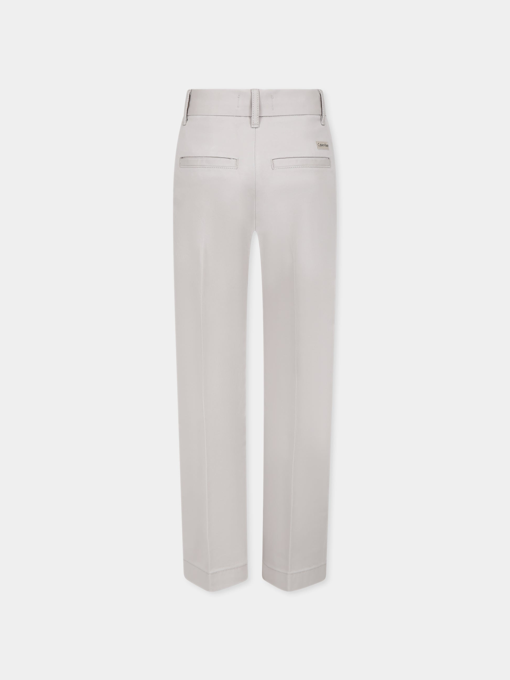 Pantaloni beige per bambino con logo,Calvin Klein Kids,24F CKIB0IB02093J IB0IB02093 PA8