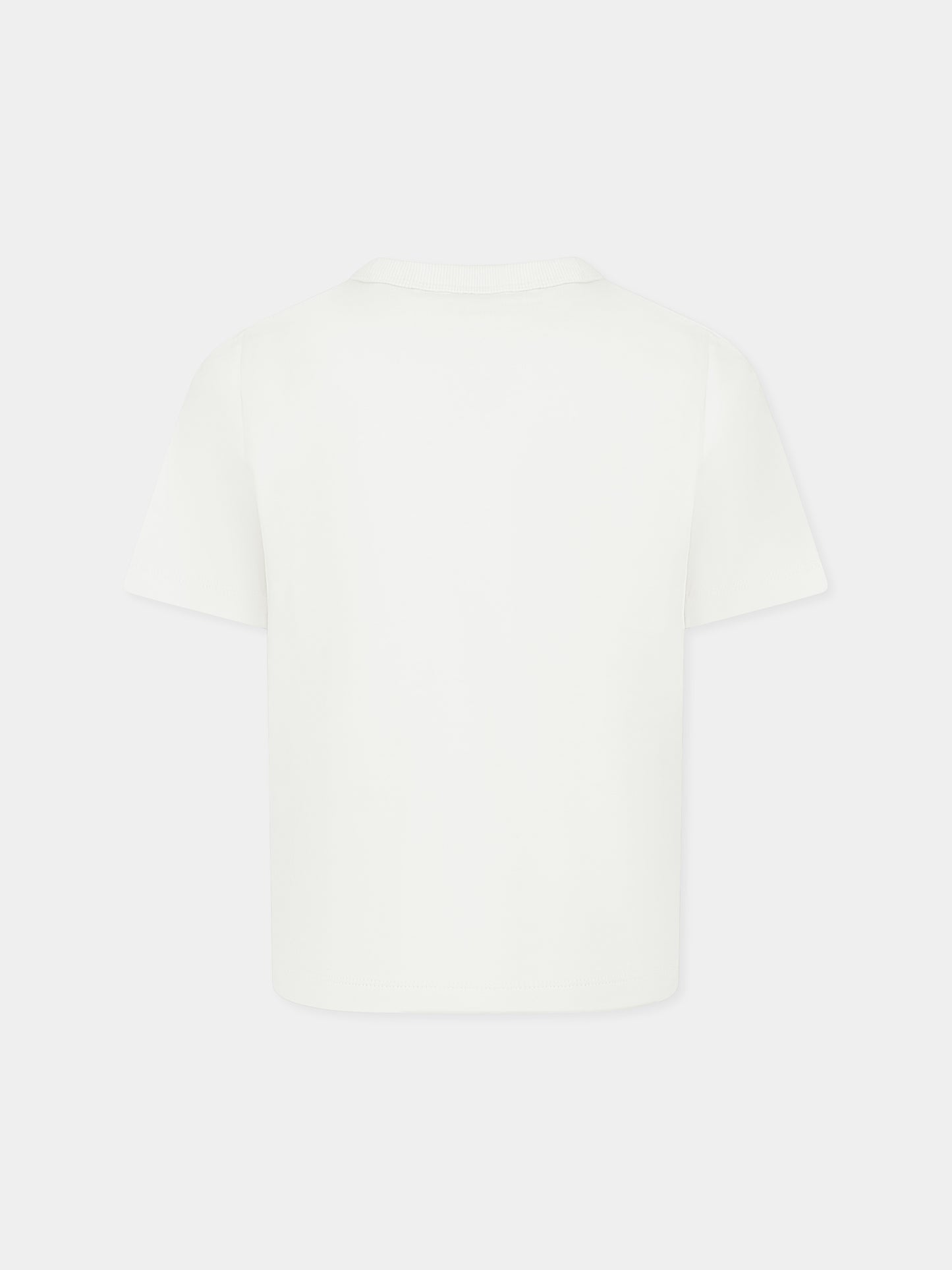 T-shirt avorio per bambino con logo,Calvin Klein Kids,24F CKIB0IB02356J IB0IB02356 CKS