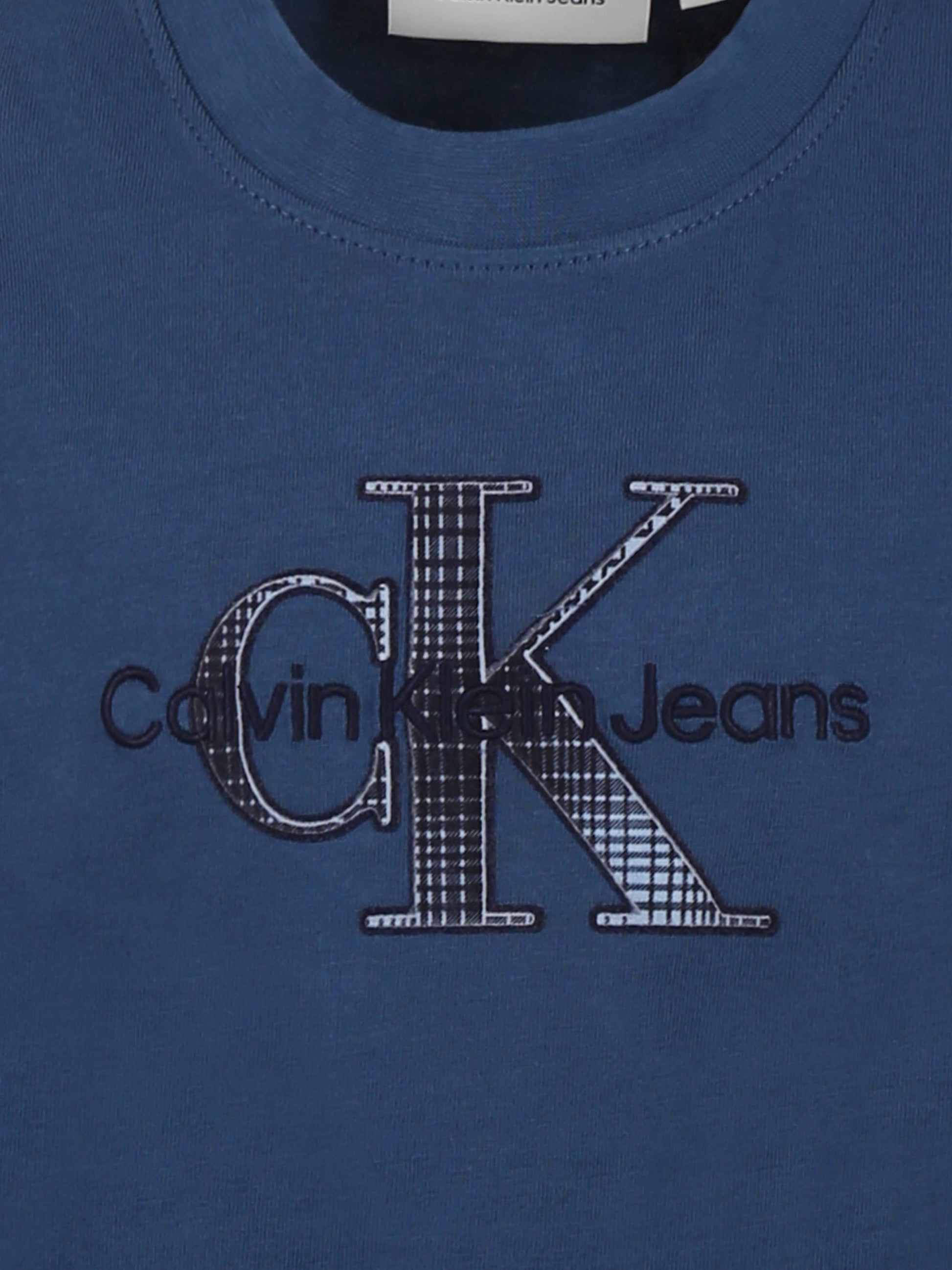 T-shirt blu per bambino con logo,Calvin Klein Kids,24F CKIB0IB02359J IB0IB02359 CFA